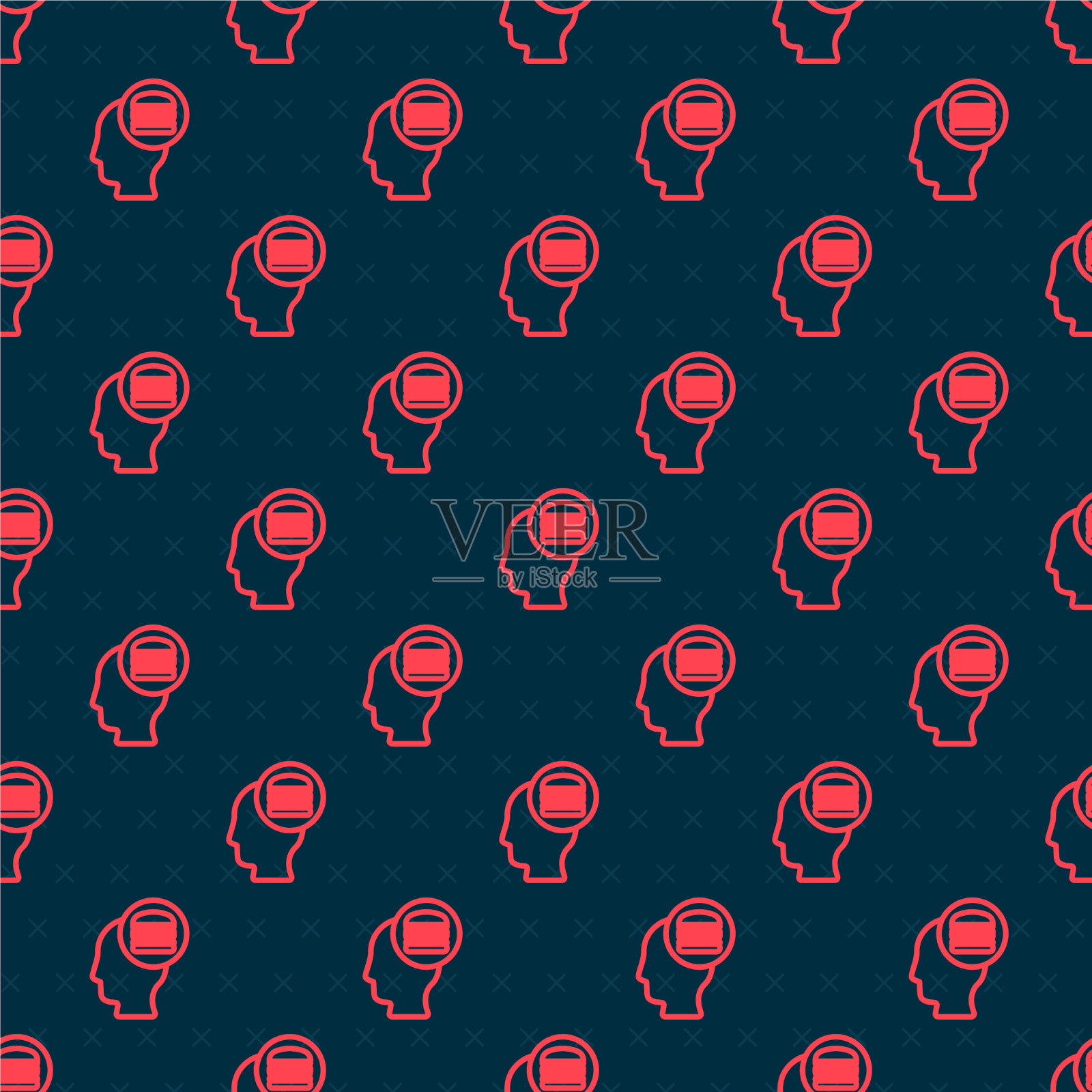 网上订餐和快餐外卖的红线插画图片素材