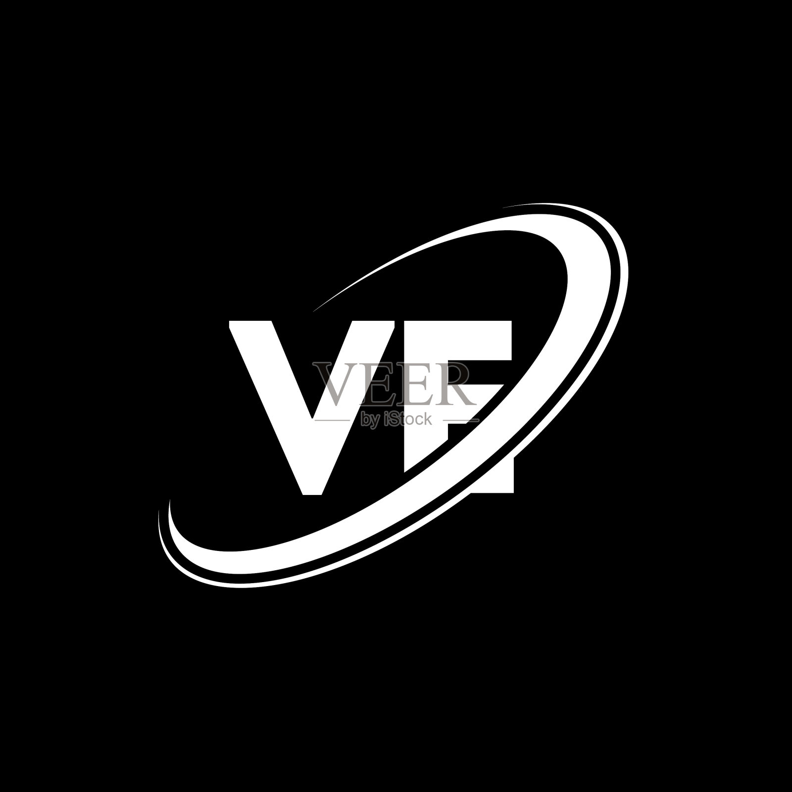 Ve ve字母logo设计首字母Ve插画图片素材