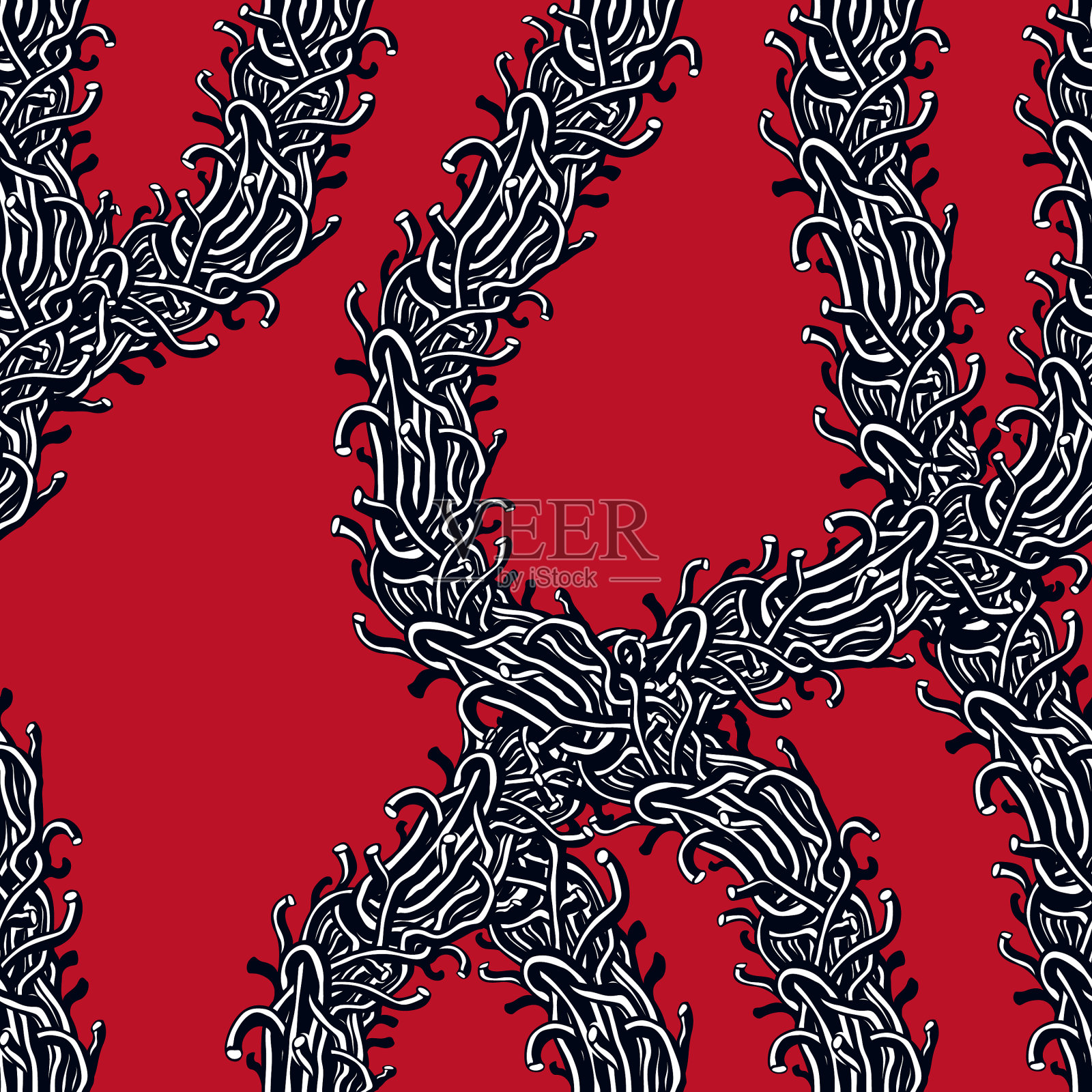 恶心的恐怖艺术和噩梦浑然一体插画图片素材