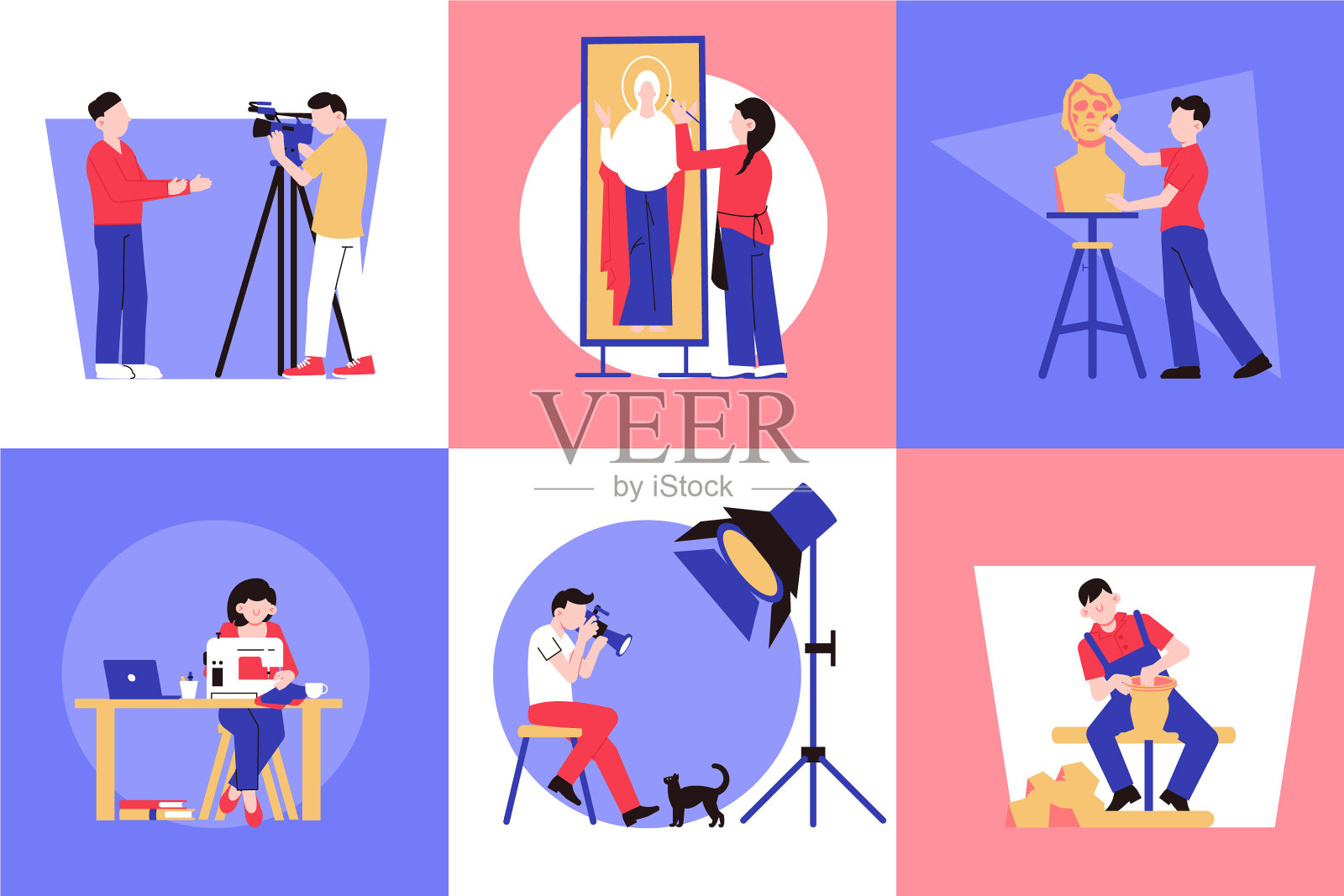 创意专业设计理念插画图片素材