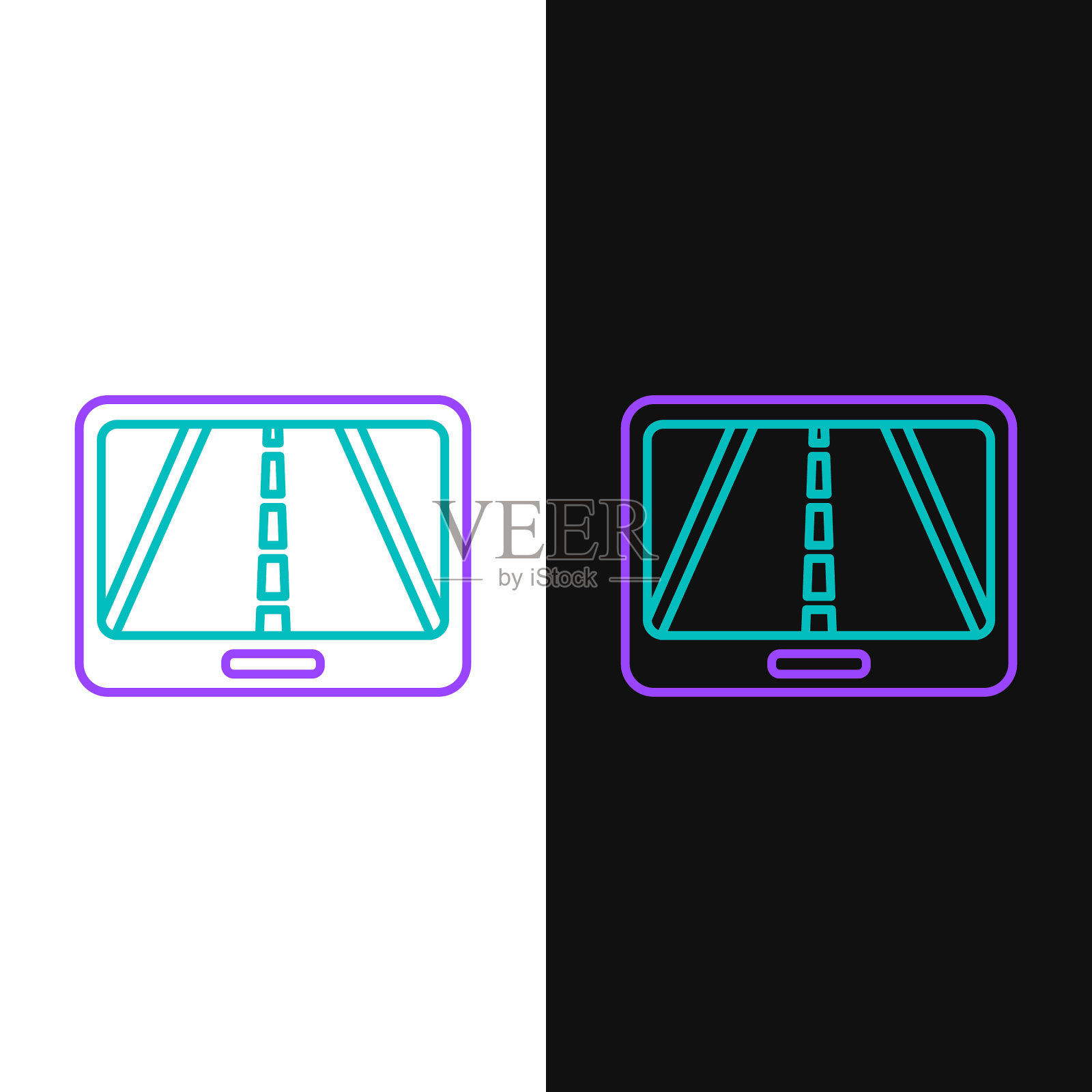 线信息图城市地图导航图标插画图片素材