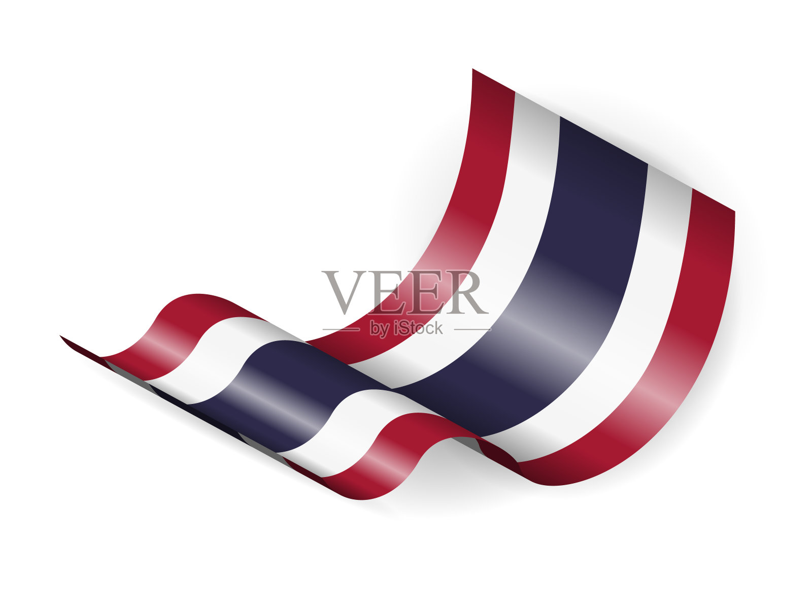 泰国挥舞着国旗插画图片素材