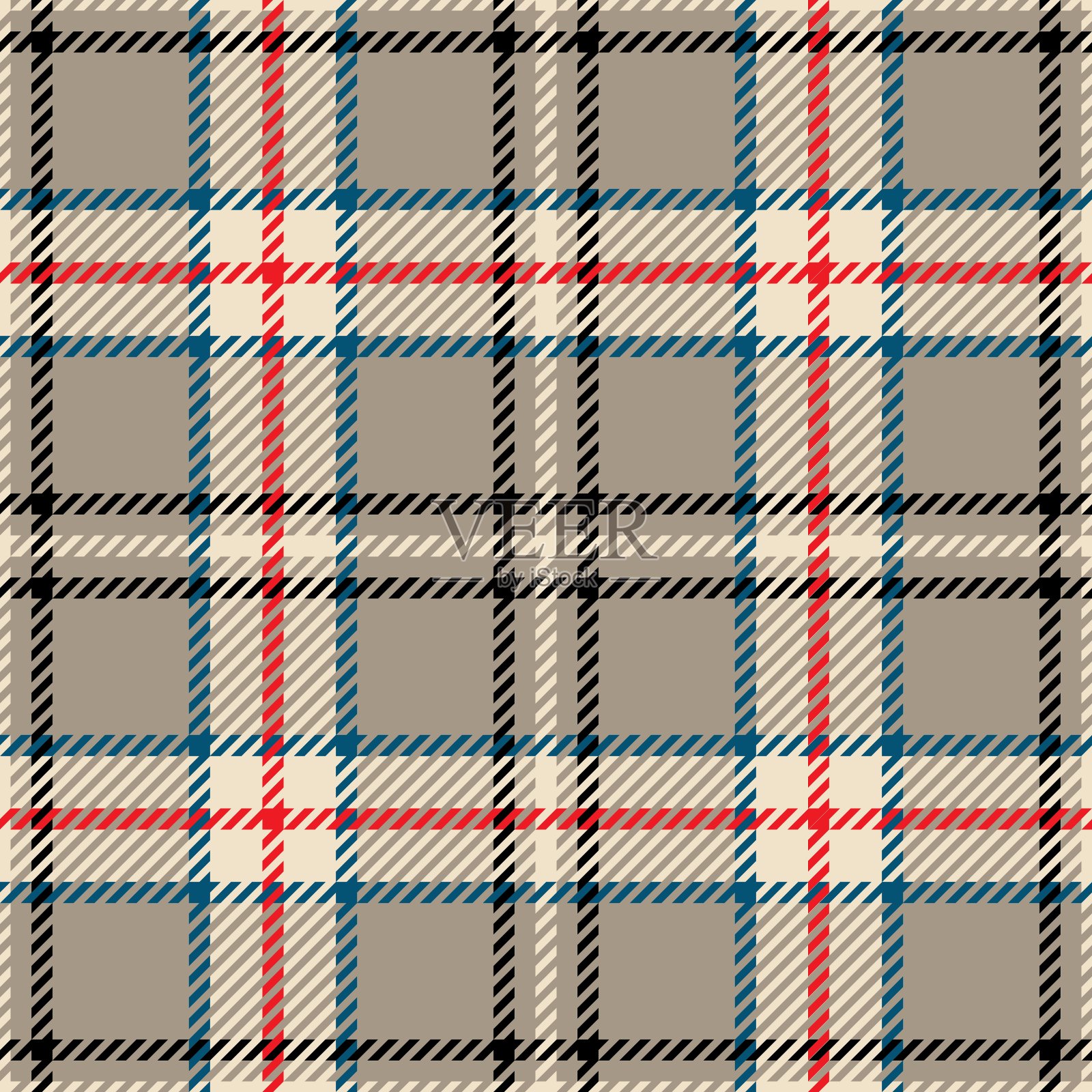 多色格子无缝图案插画图片素材