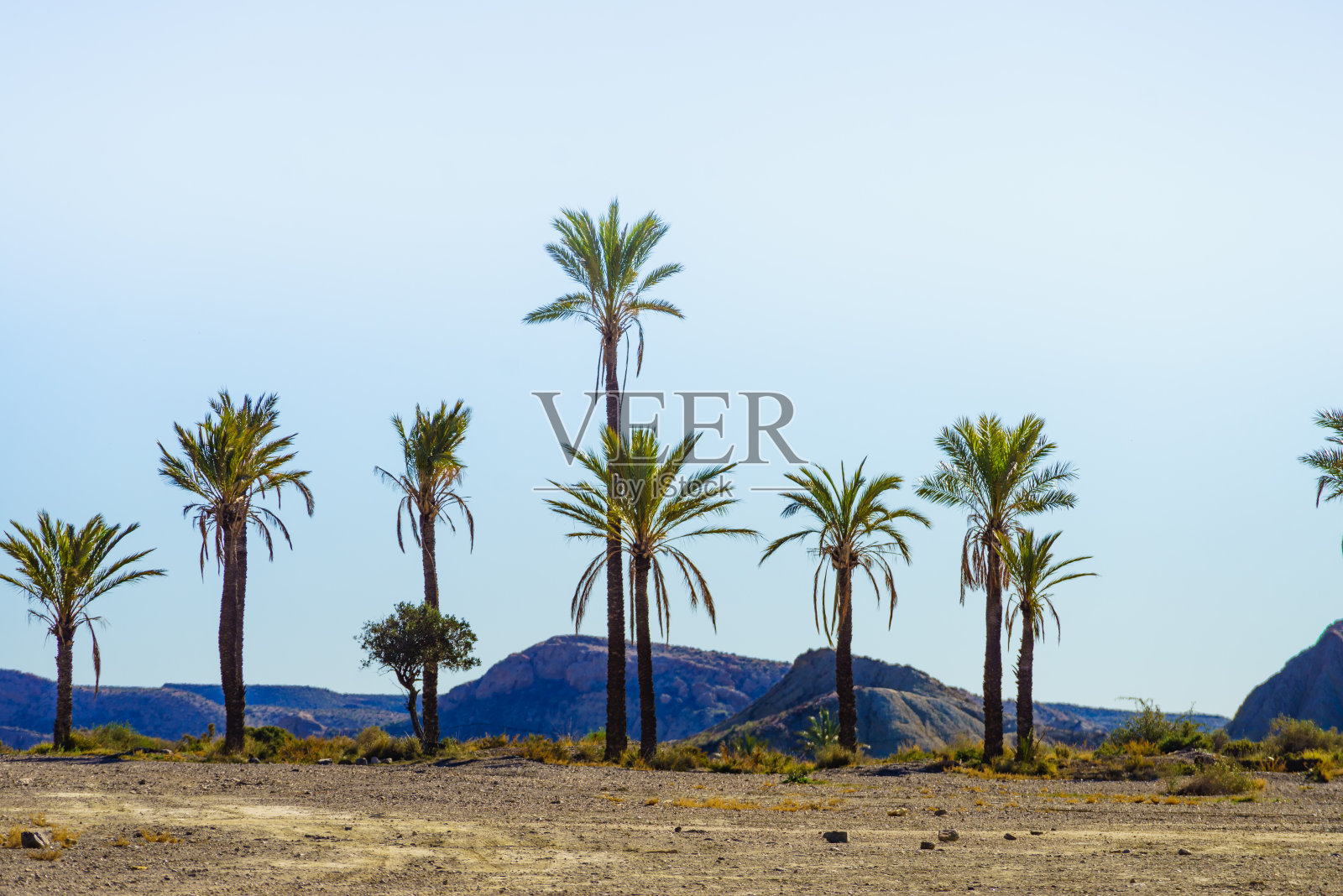 Sierra Alhamilla风景，西班牙。照片摄影图片