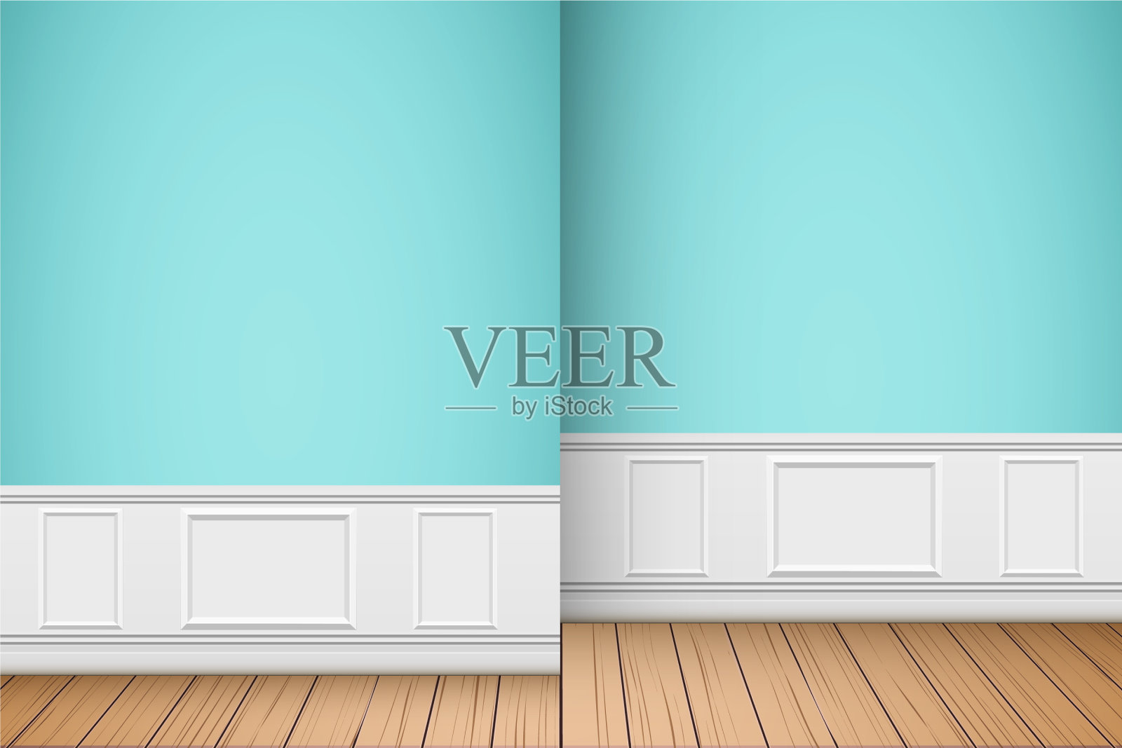 豪华两居室公寓插画图片素材