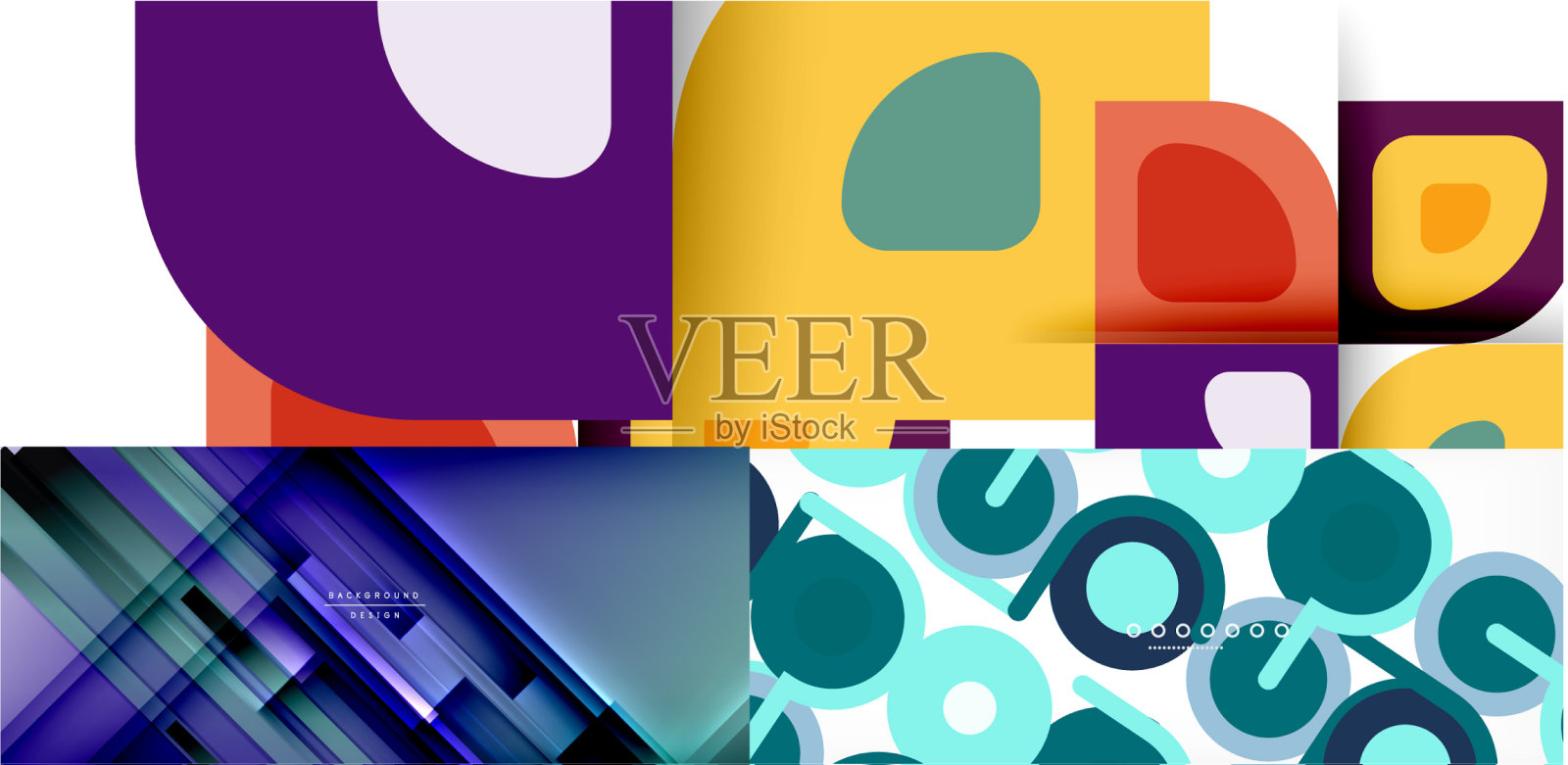 几何抽象背景的封面横幅插画图片素材