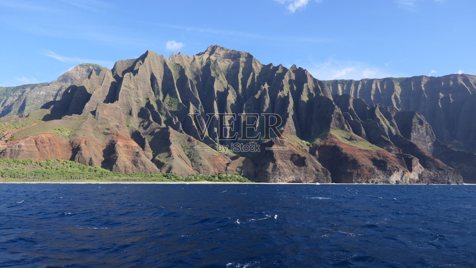 考艾岛的纳帕里海岸照片摄影图片