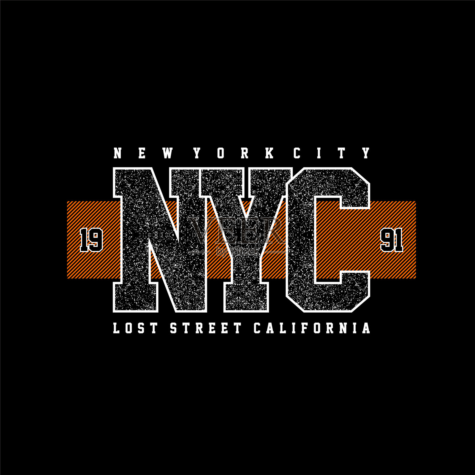 南西失落的街道加利福尼亚简单的古董插画图片素材