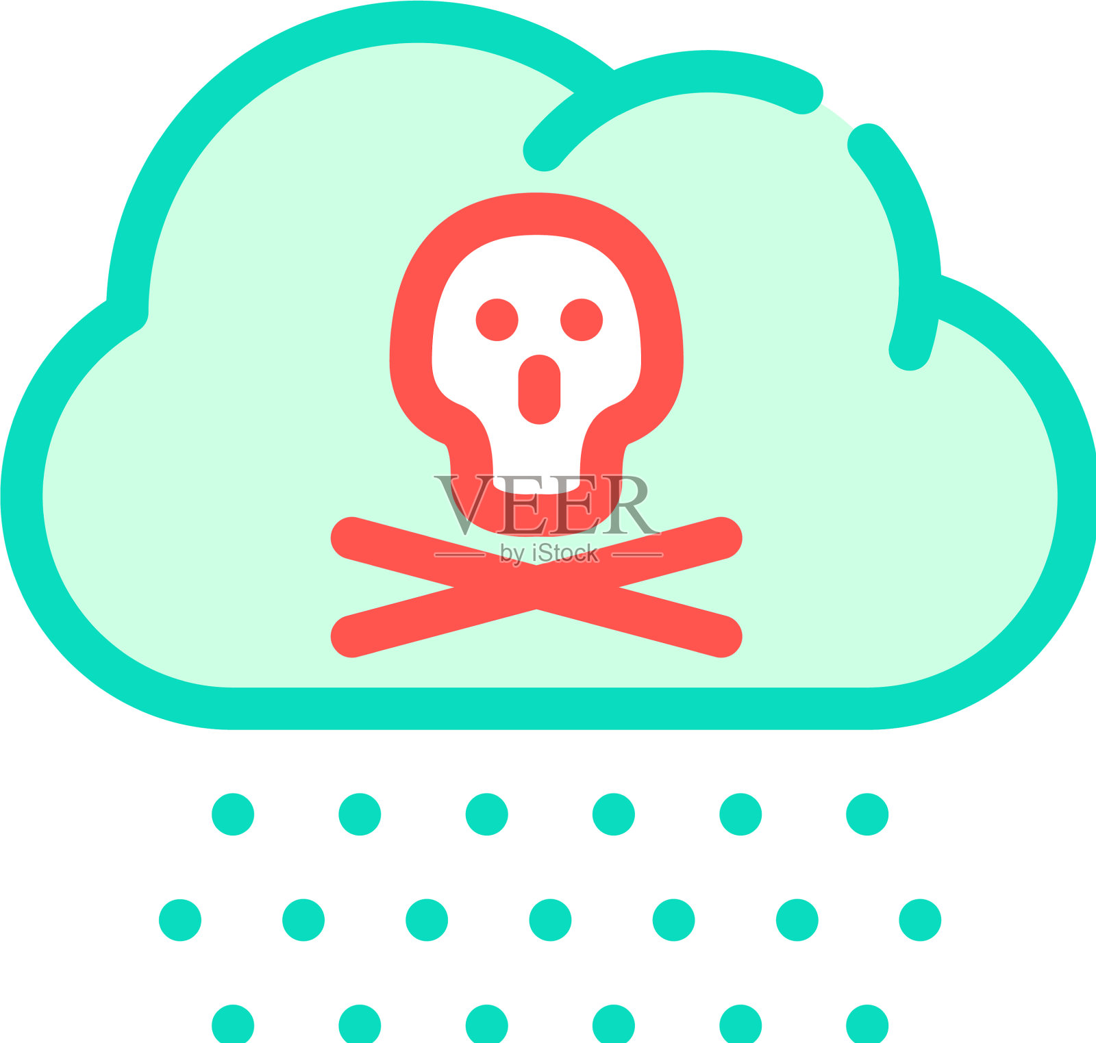 酸雨颜色图标象征插画图片素材