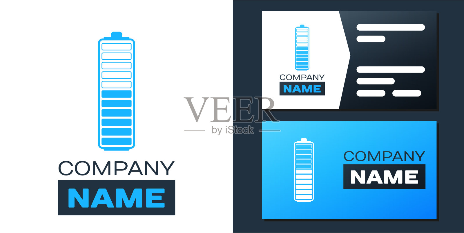 标识式电池电量指示图标插画图片素材