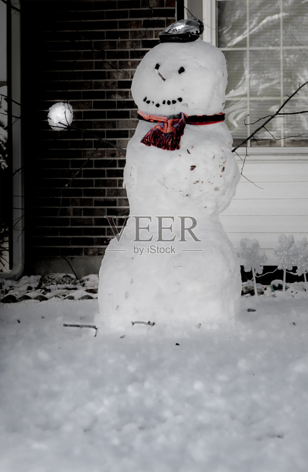 雪人照片摄影图片