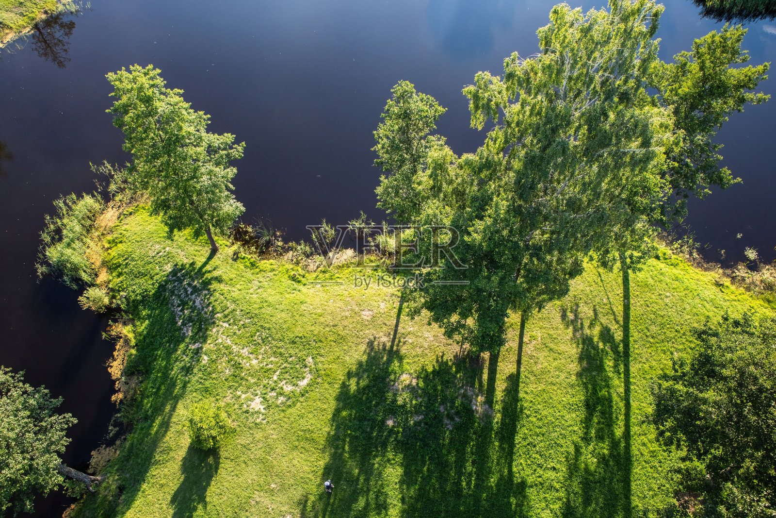 立陶宛Birzai附近的Kirkilai湖照片摄影图片