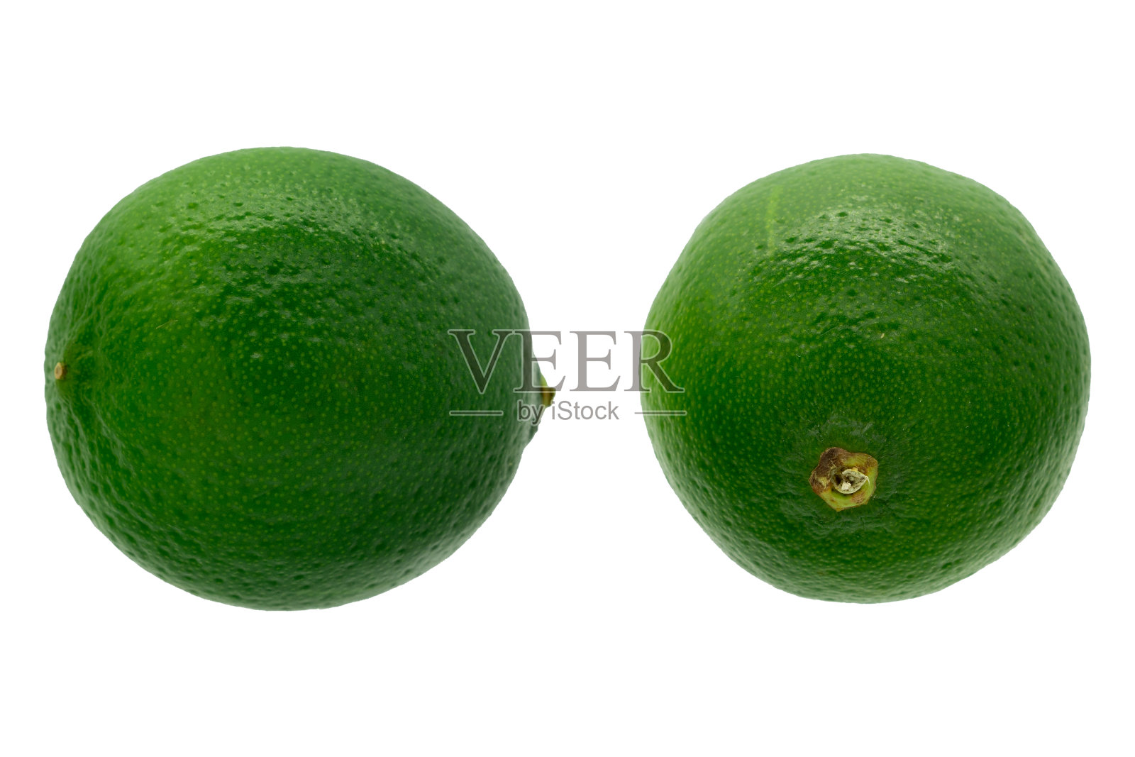 新鲜酸橙，孤立在白色背景上照片摄影图片