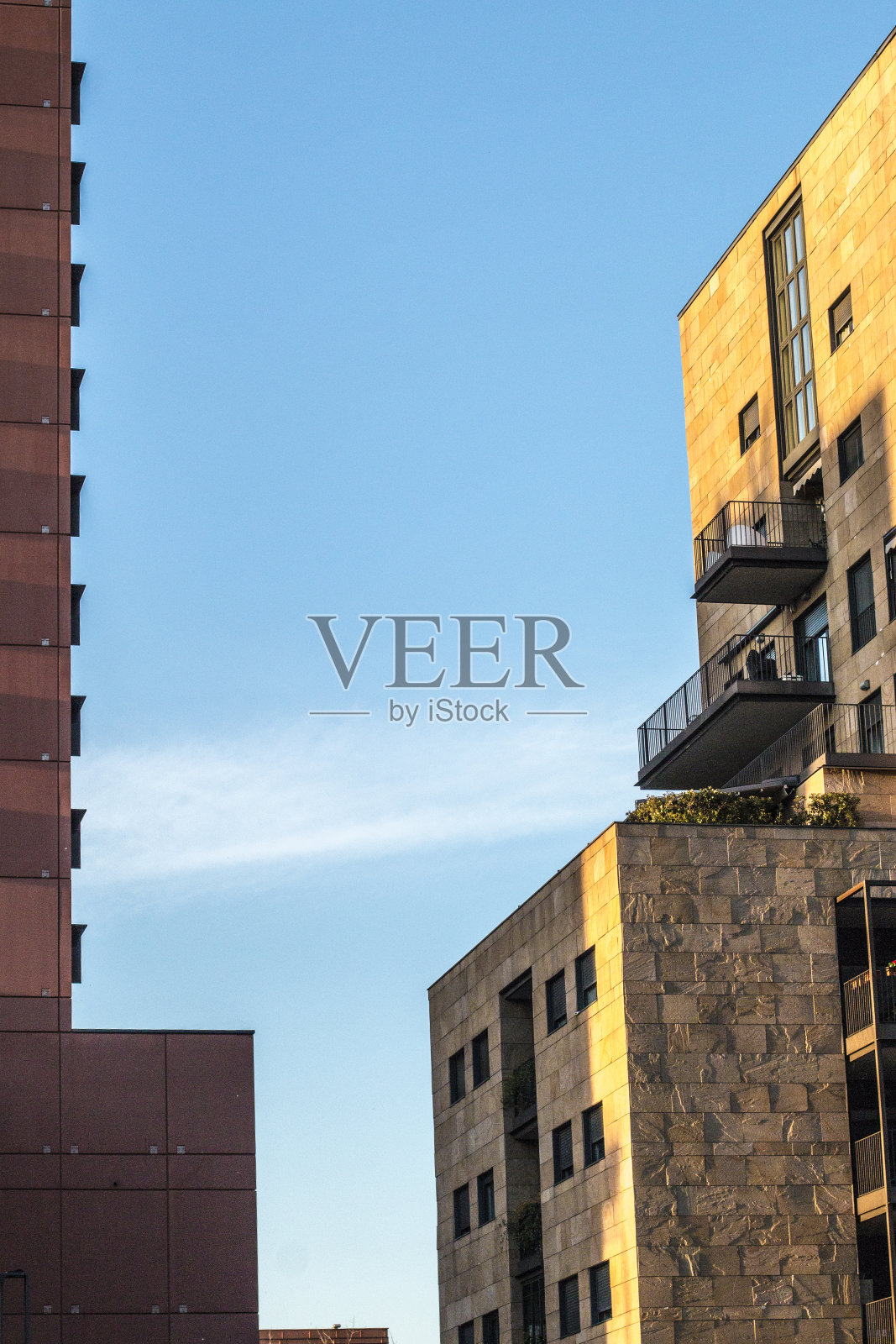 安静的住宅区和办公区照片摄影图片