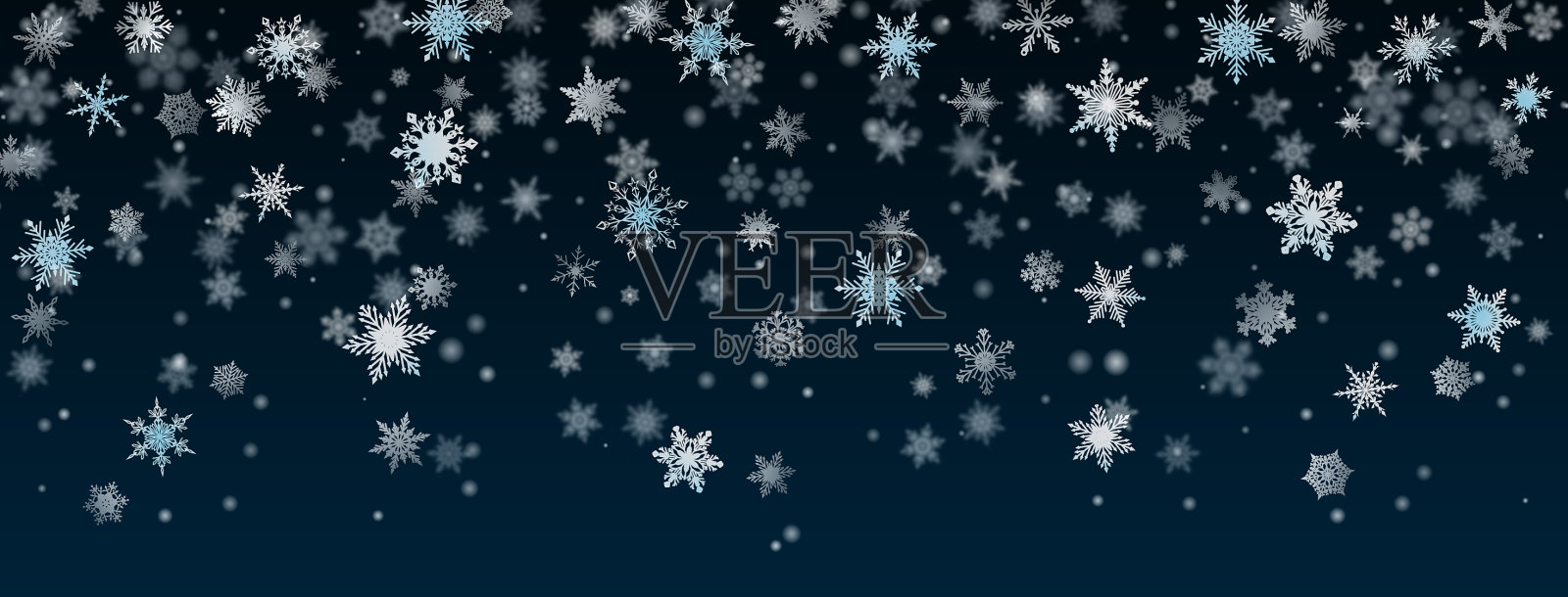 圣诞背景雪花插画图片素材