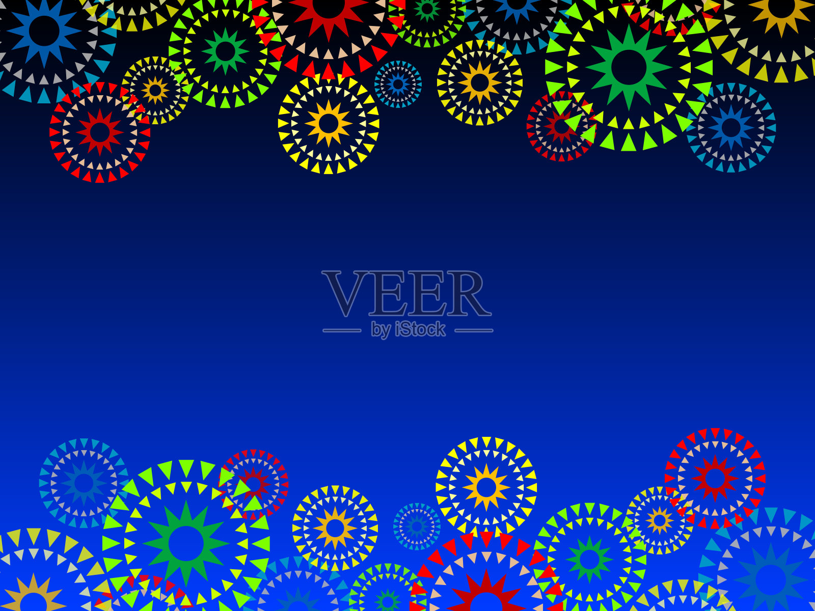 烟花背景帧插画图片素材