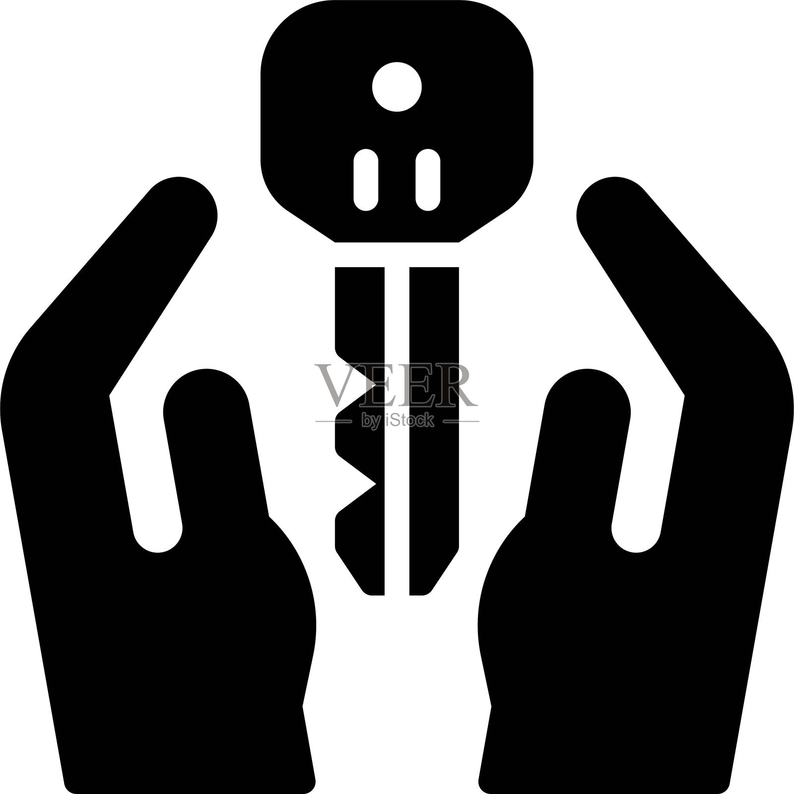 代客泊车图标，停车场相关矢量设计元素图片