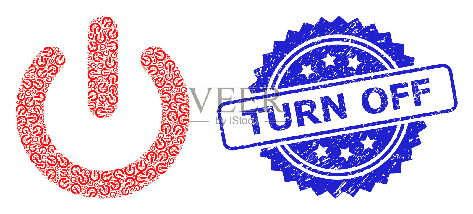 纹理关闭水印和递归关闭插画图片素材