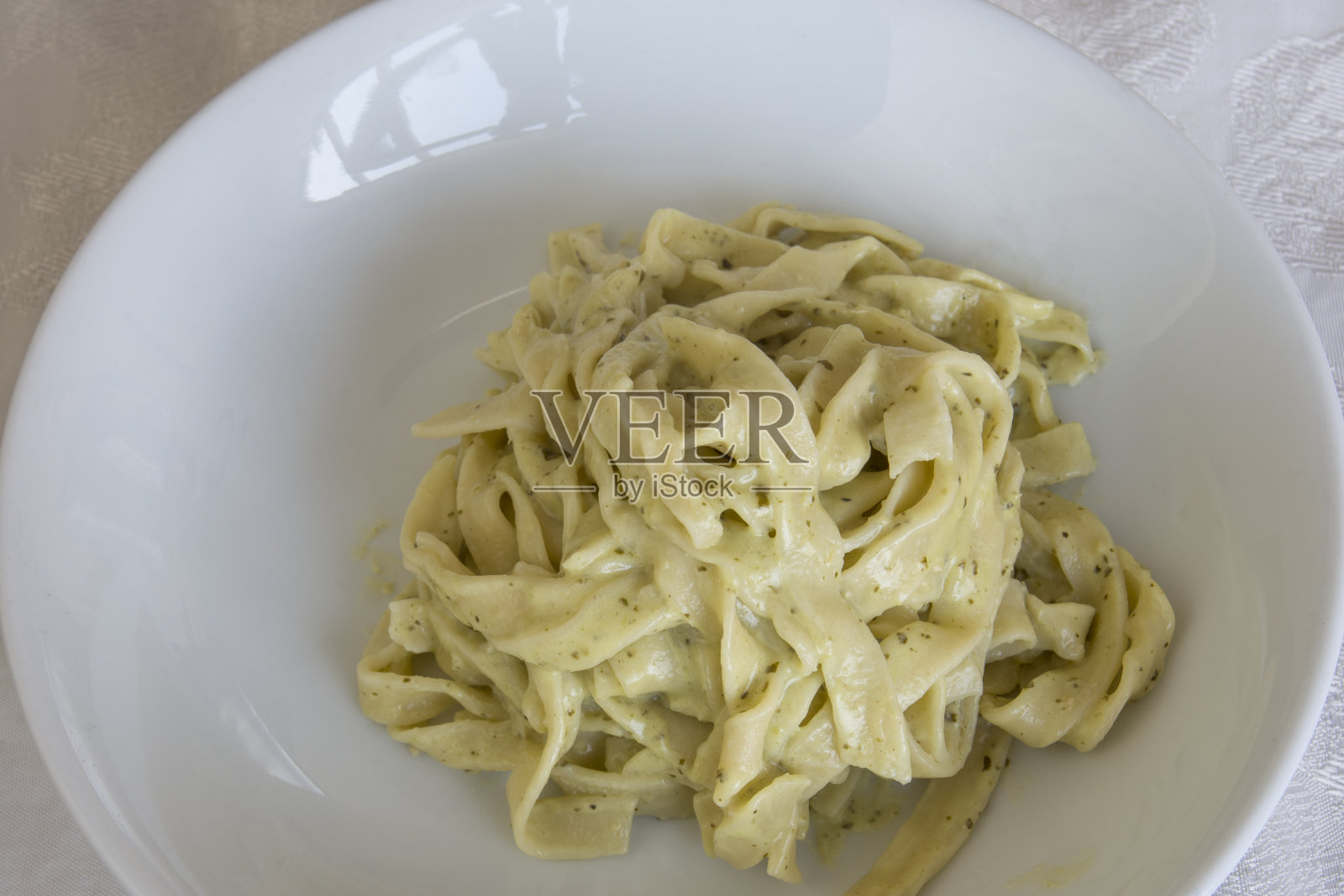 蒜蓉意大利面照片摄影图片