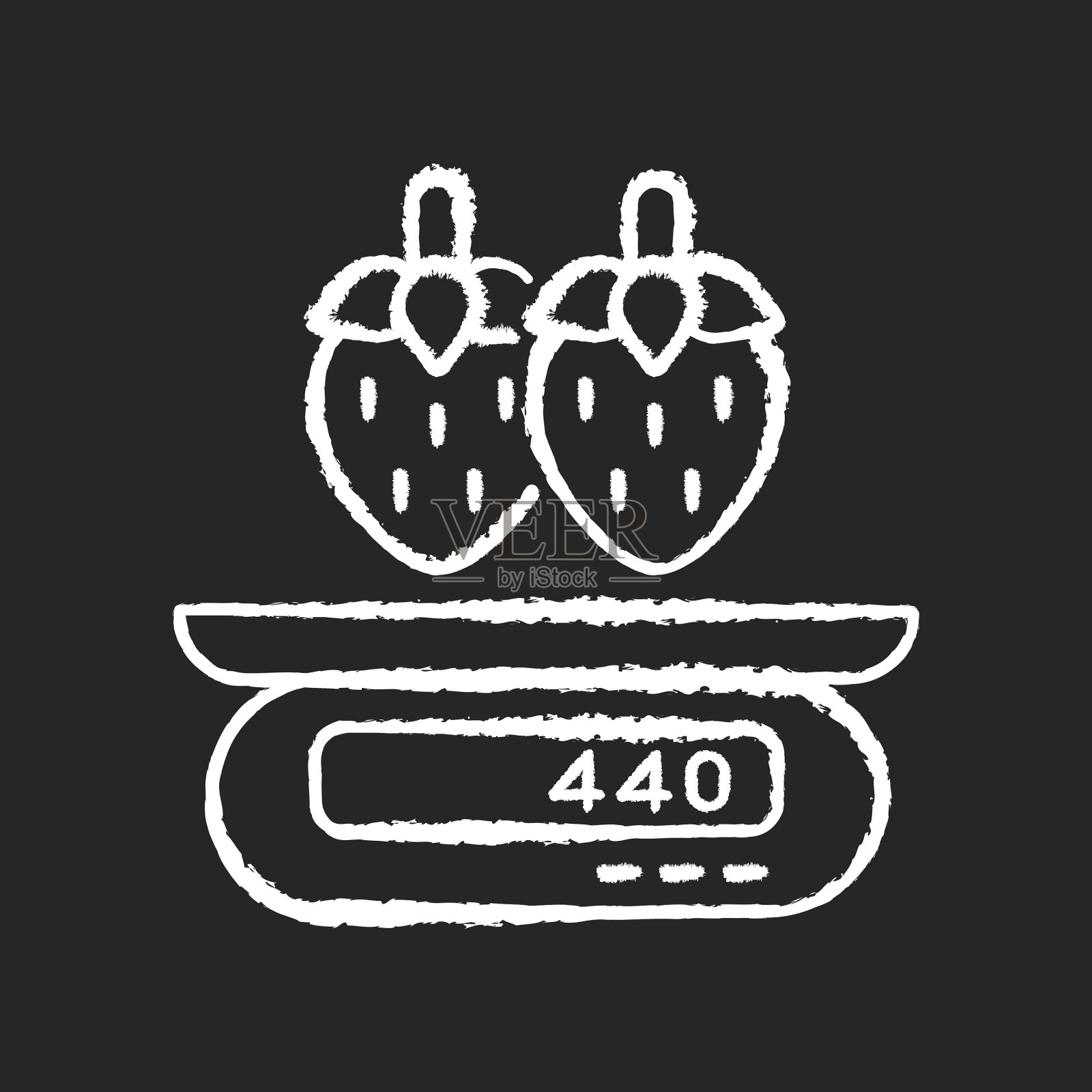 服务信息粉笔白图标黑插画图片素材