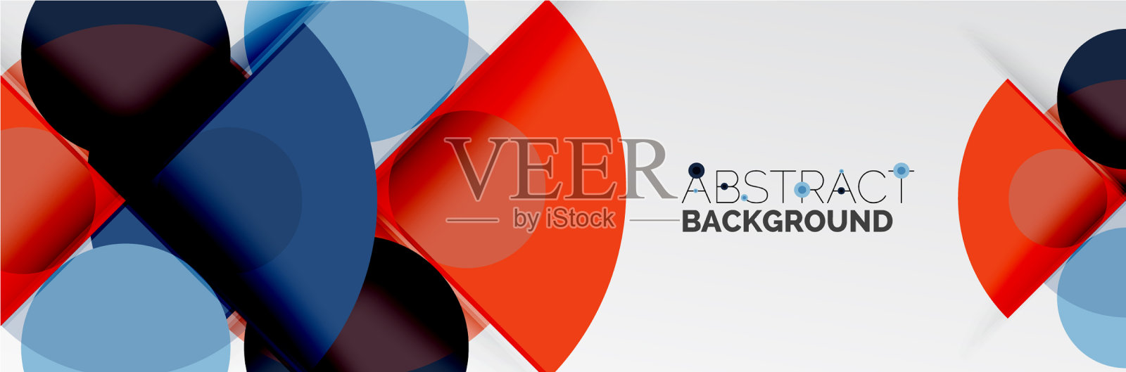 明亮的颜色圆圈抽象圆形的形状和插画图片素材