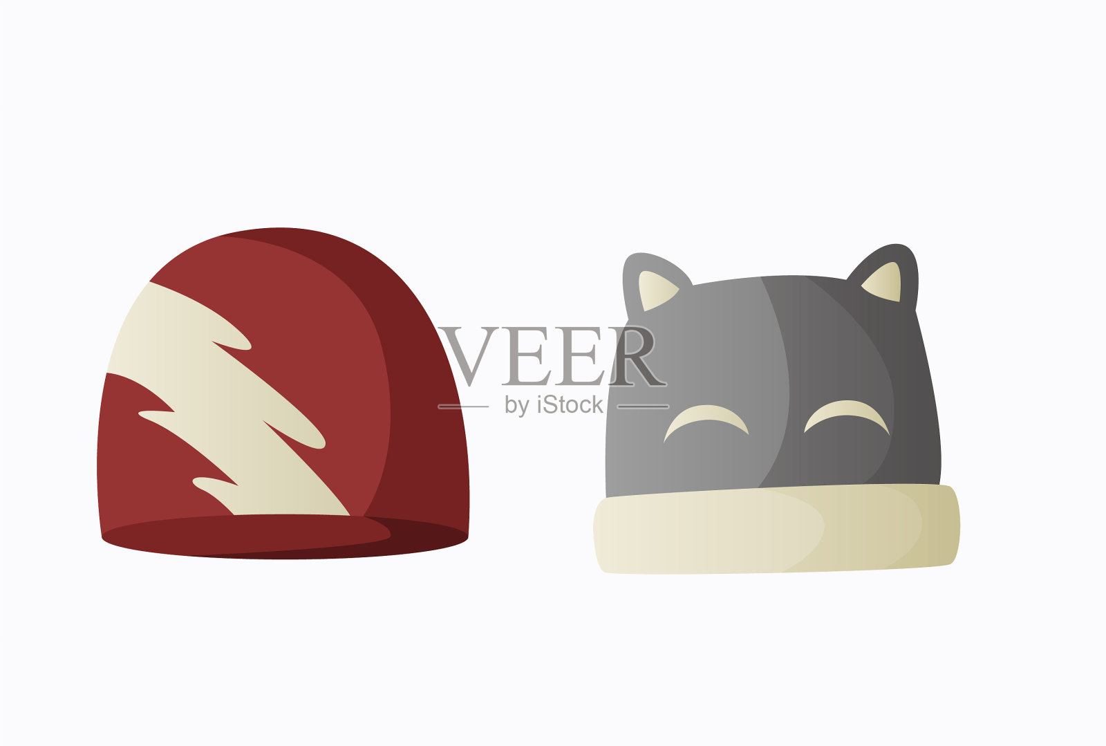 秋冬头饰保暖头饰插画图片素材