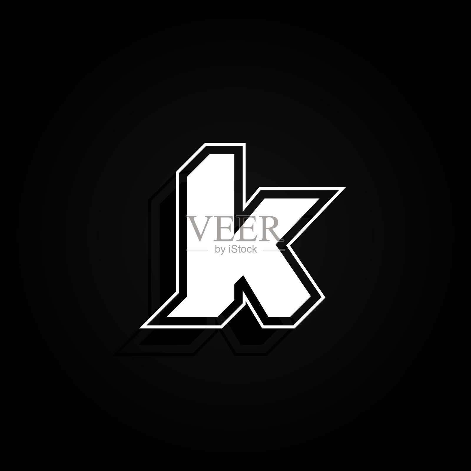 现代，最小和动态'说唱'字体字符45度角，矢量插图设计元素图片