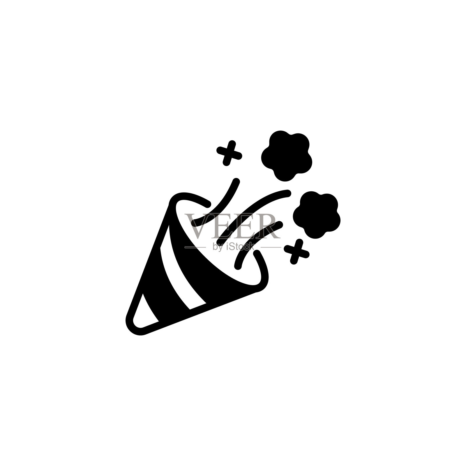 五彩纸屑插画图片素材