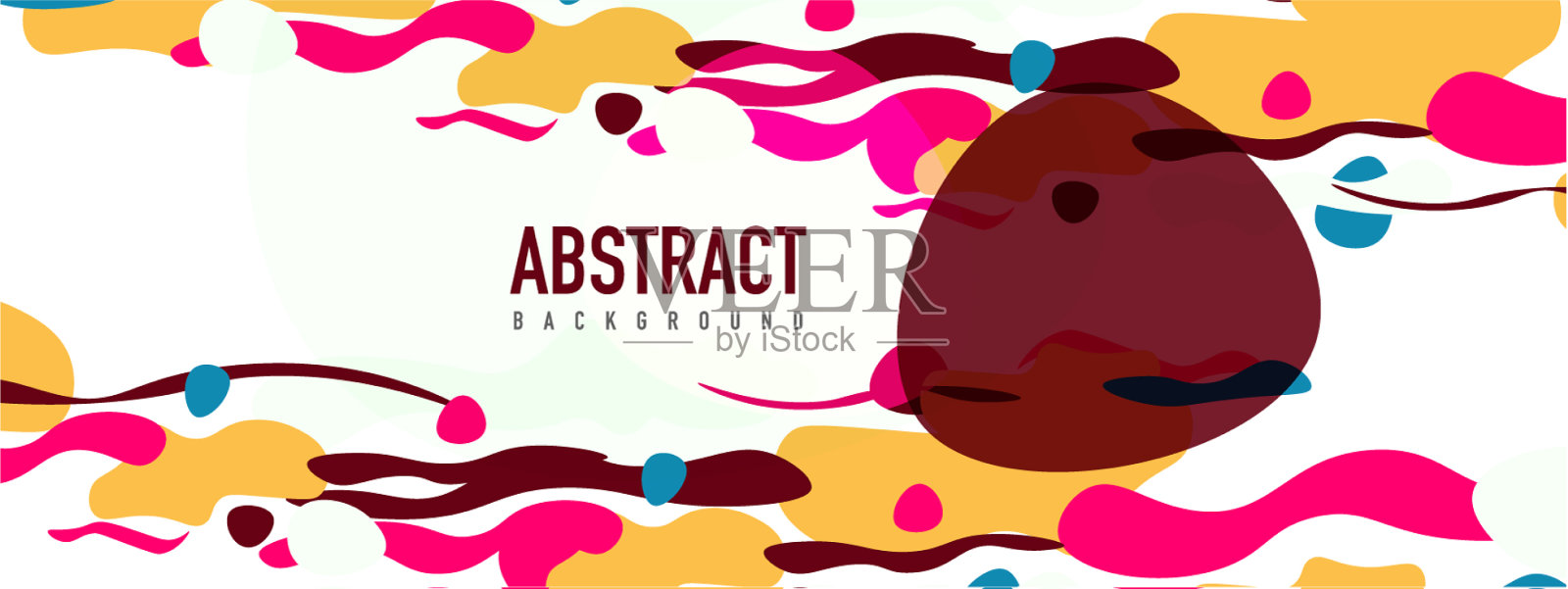 时尚的液体风格塑造抽象设计插画图片素材