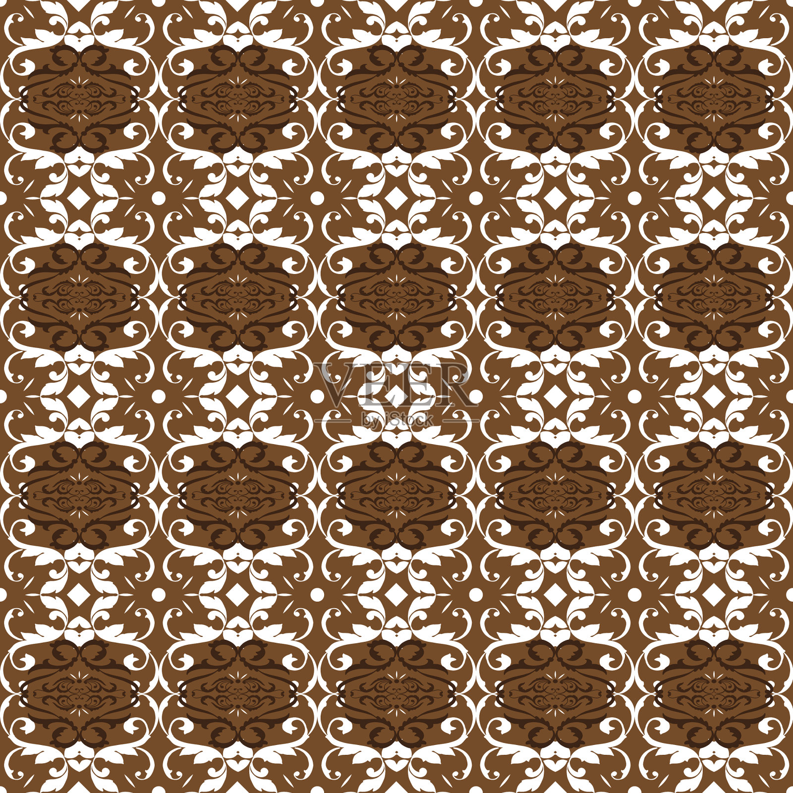 美丽的传统蜡染图案插画图片素材