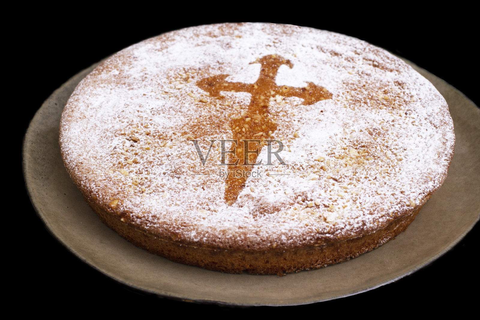 圣地亚哥的蛋糕卡米诺圣地亚哥 - 加利西亚 - 西班牙照片摄影图片