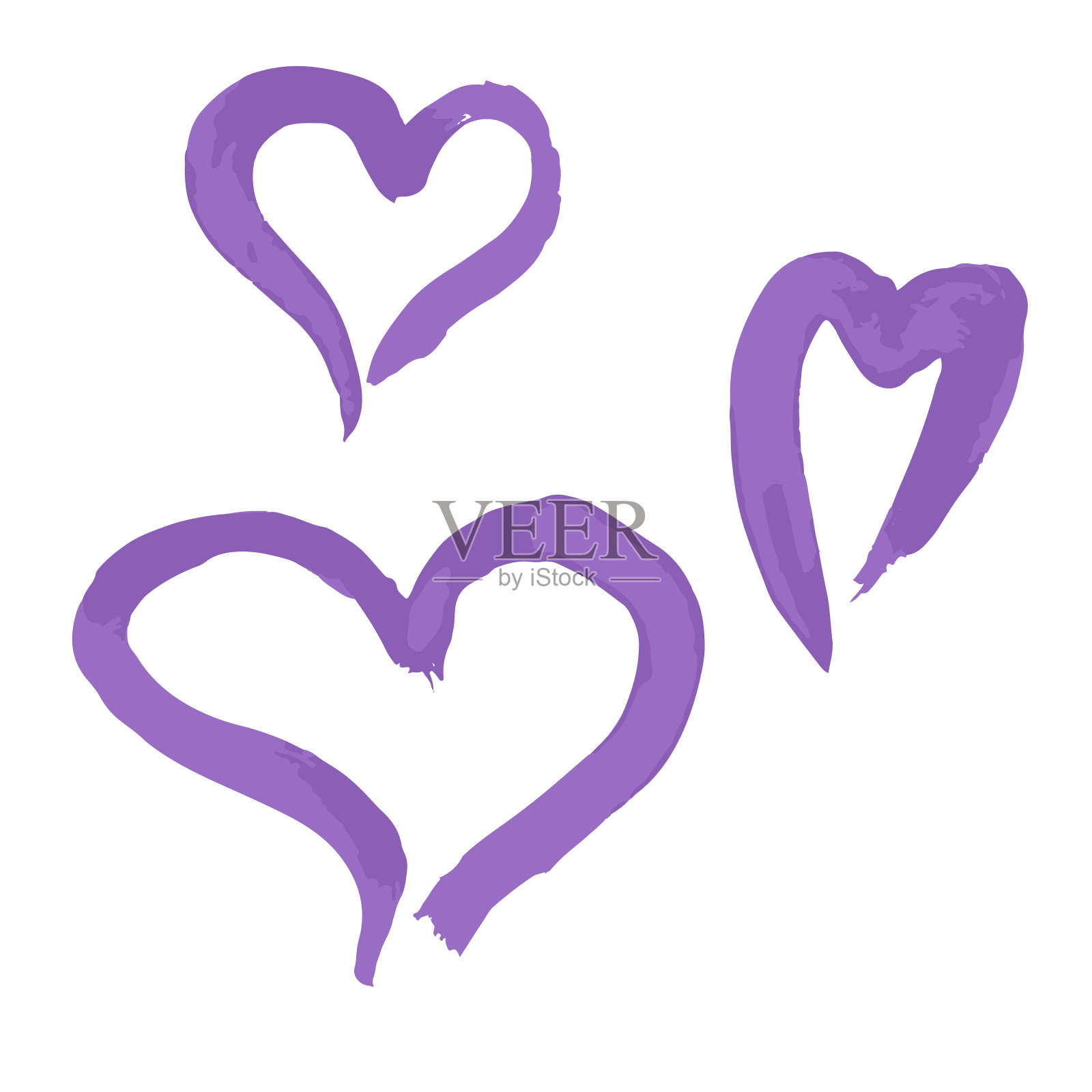 垃圾摇滚风格的图标。装饰元素。轮廓，卡通线图标插画图片素材