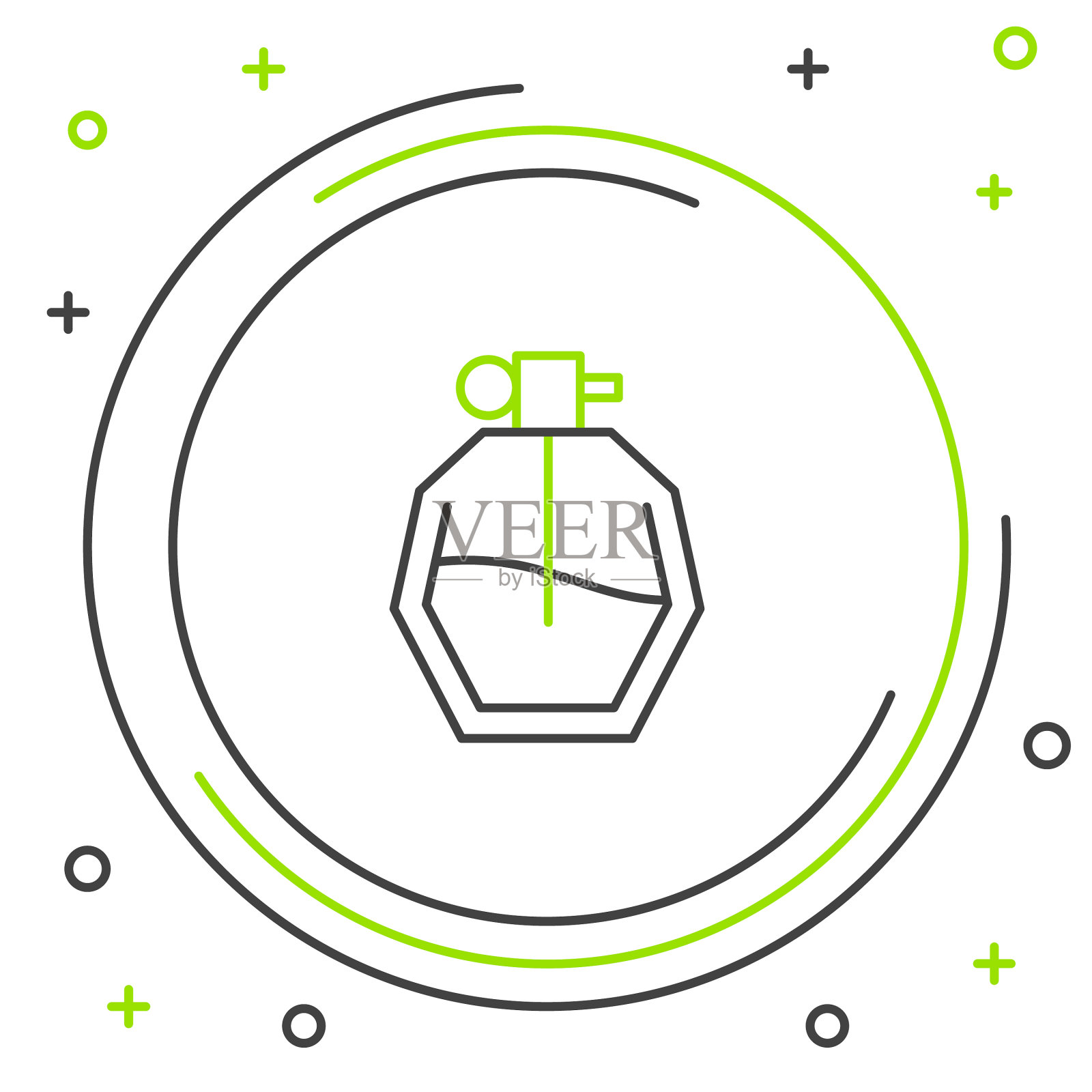 线香水图标孤立的白色背景插画图片素材