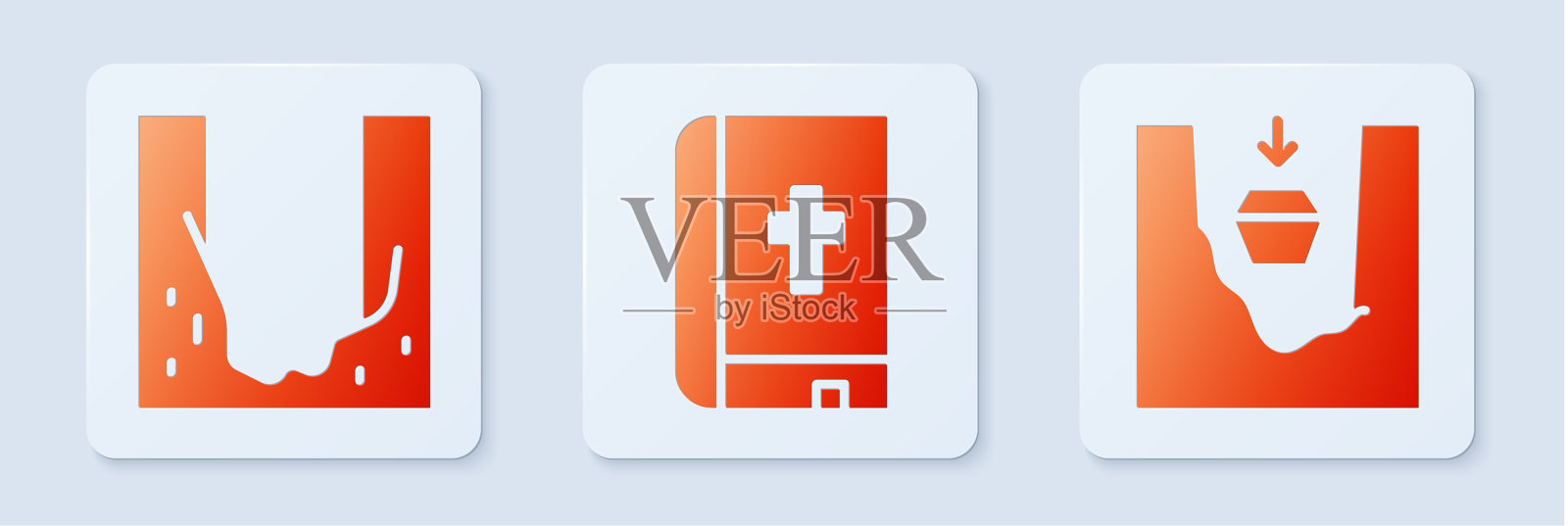 设圣经墓地，挖坟坑图标素材