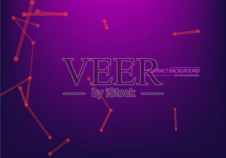 霓虹灯背景分子结构插画图片素材