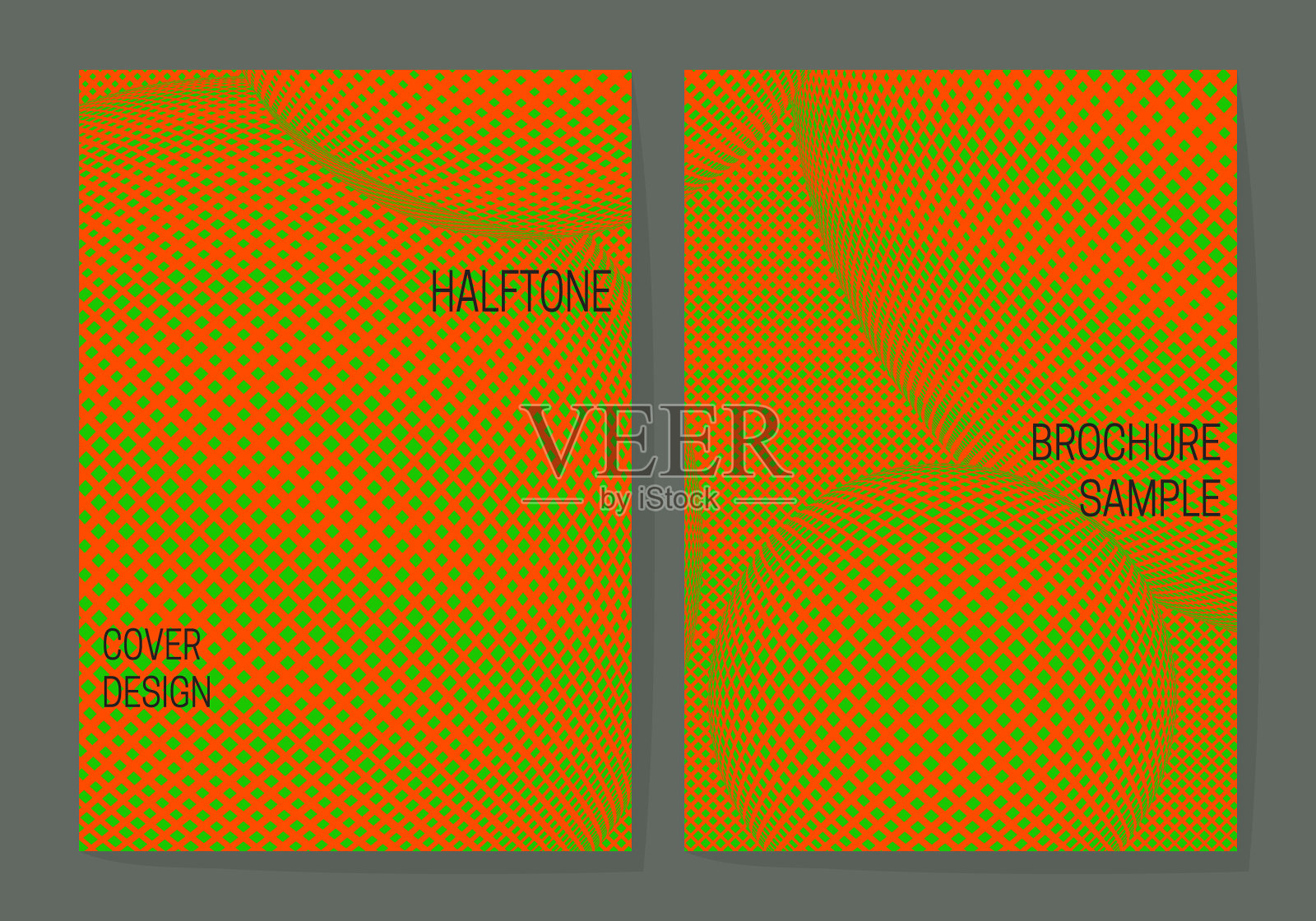 充满活力的饱和覆盖设计模板插画图片素材