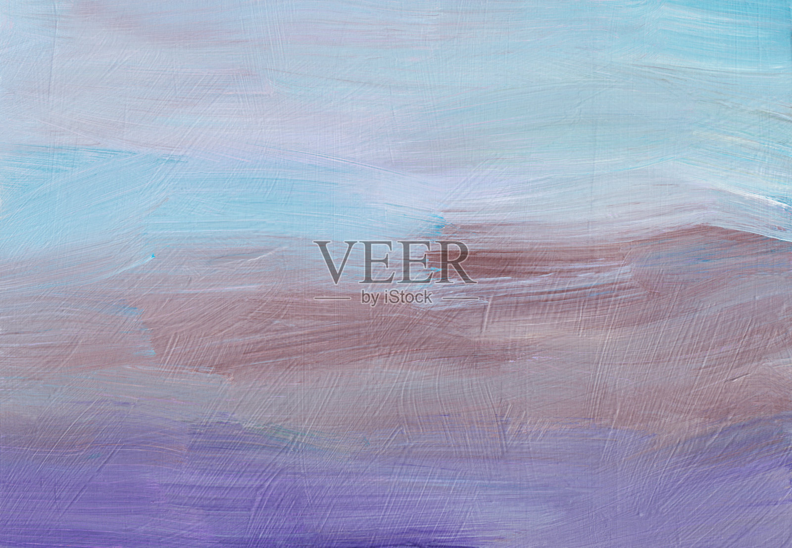 抽象的背景纹理。平静的蓝色、紫色、棕色、白色画。当代艺术。在纸上挥笔。插画图片素材