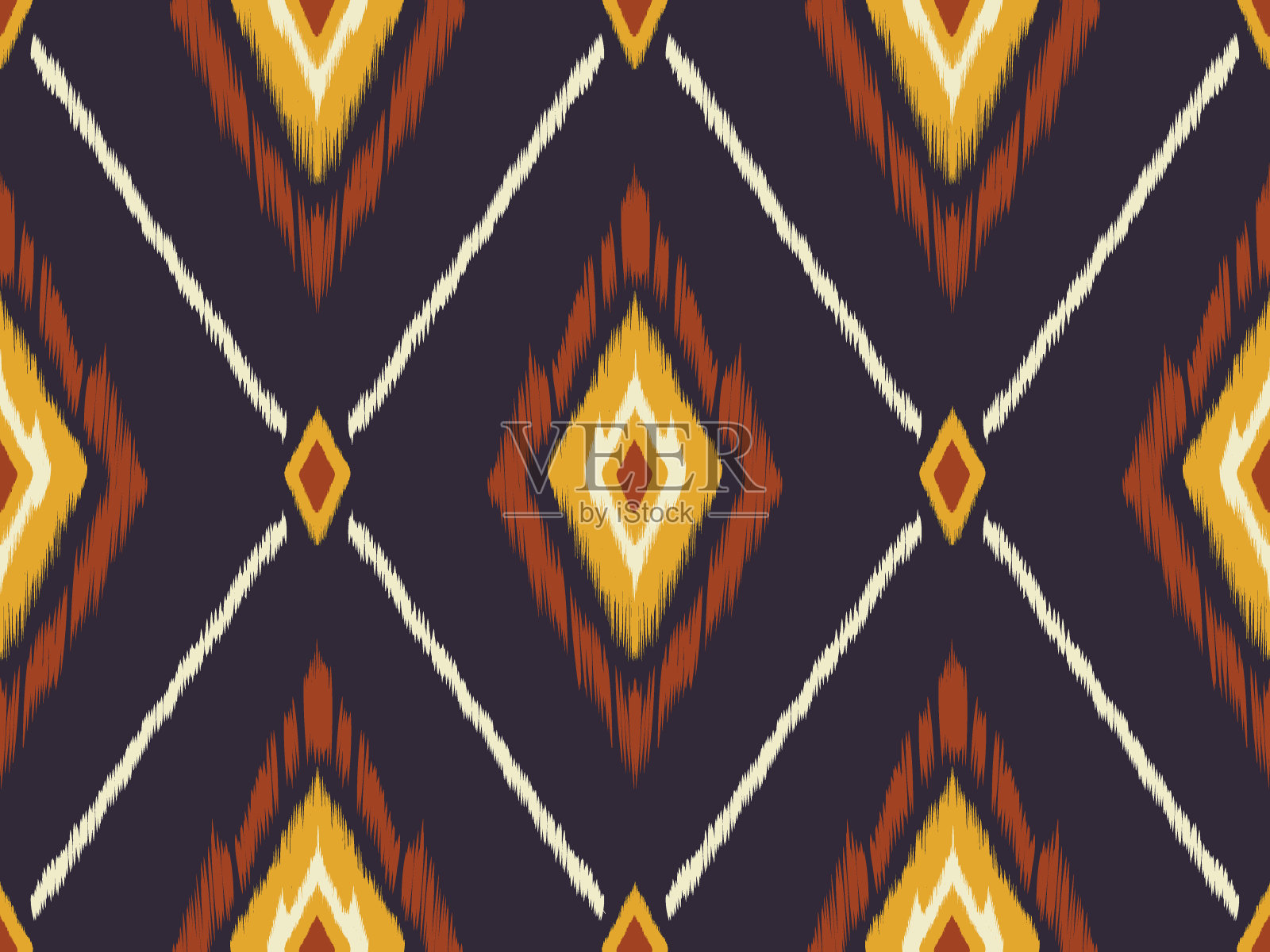 织物图案纺织，几何线条无缝图案，民族图案设计插画图片素材