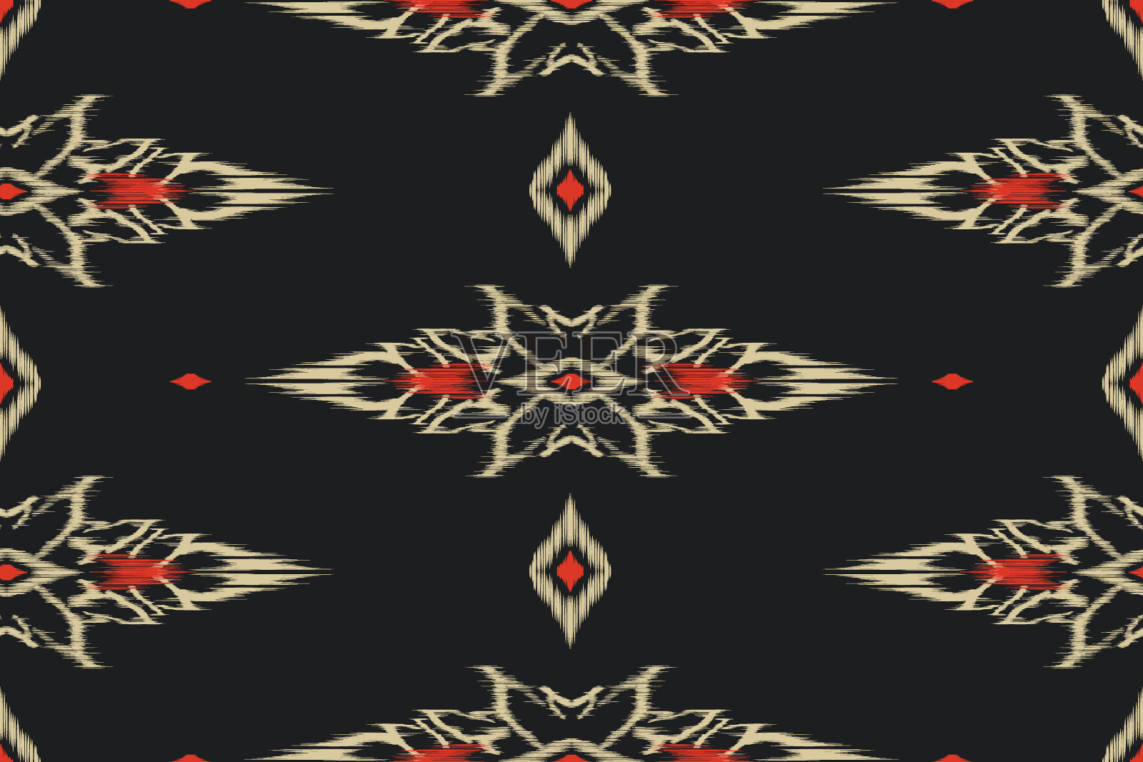 织物图案纺织，几何线条无缝图案，民族图案设计插画图片素材