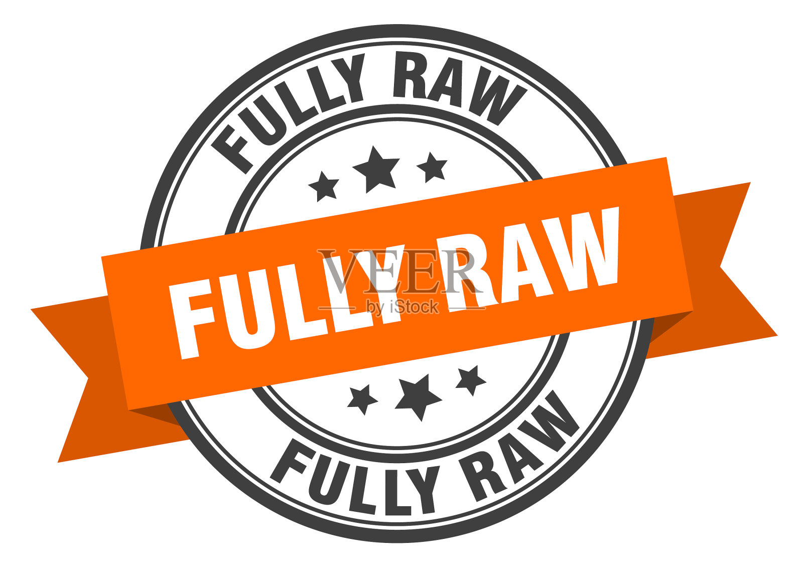 完全原始标签标志圆形邮票带丝带设计元素图片