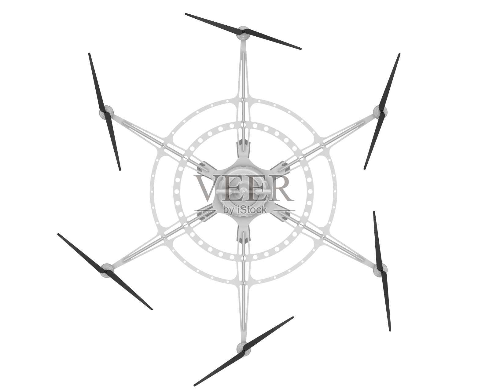 六旋翼机用于货物运送照片摄影图片