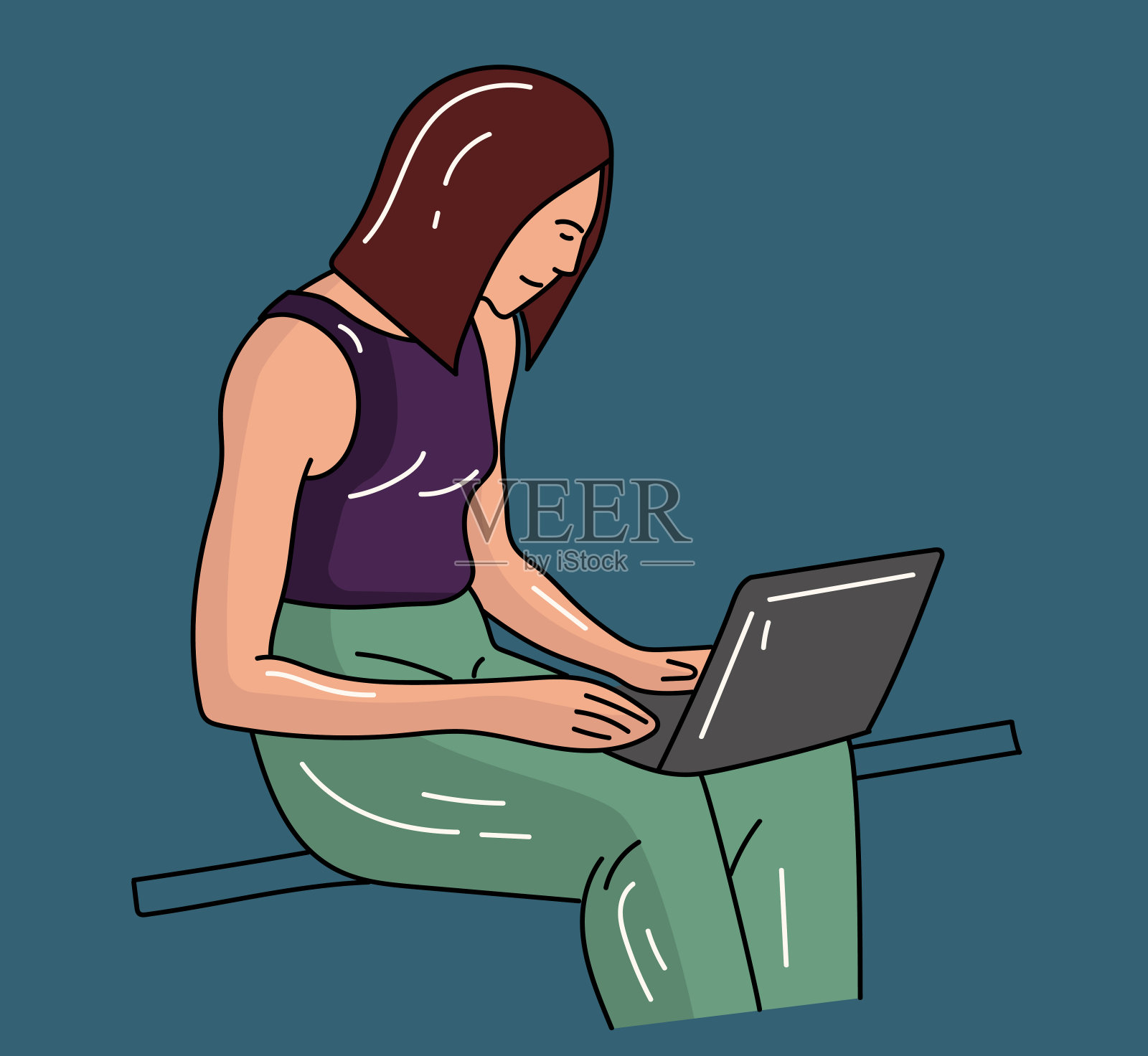 学习。插图。插画图片素材