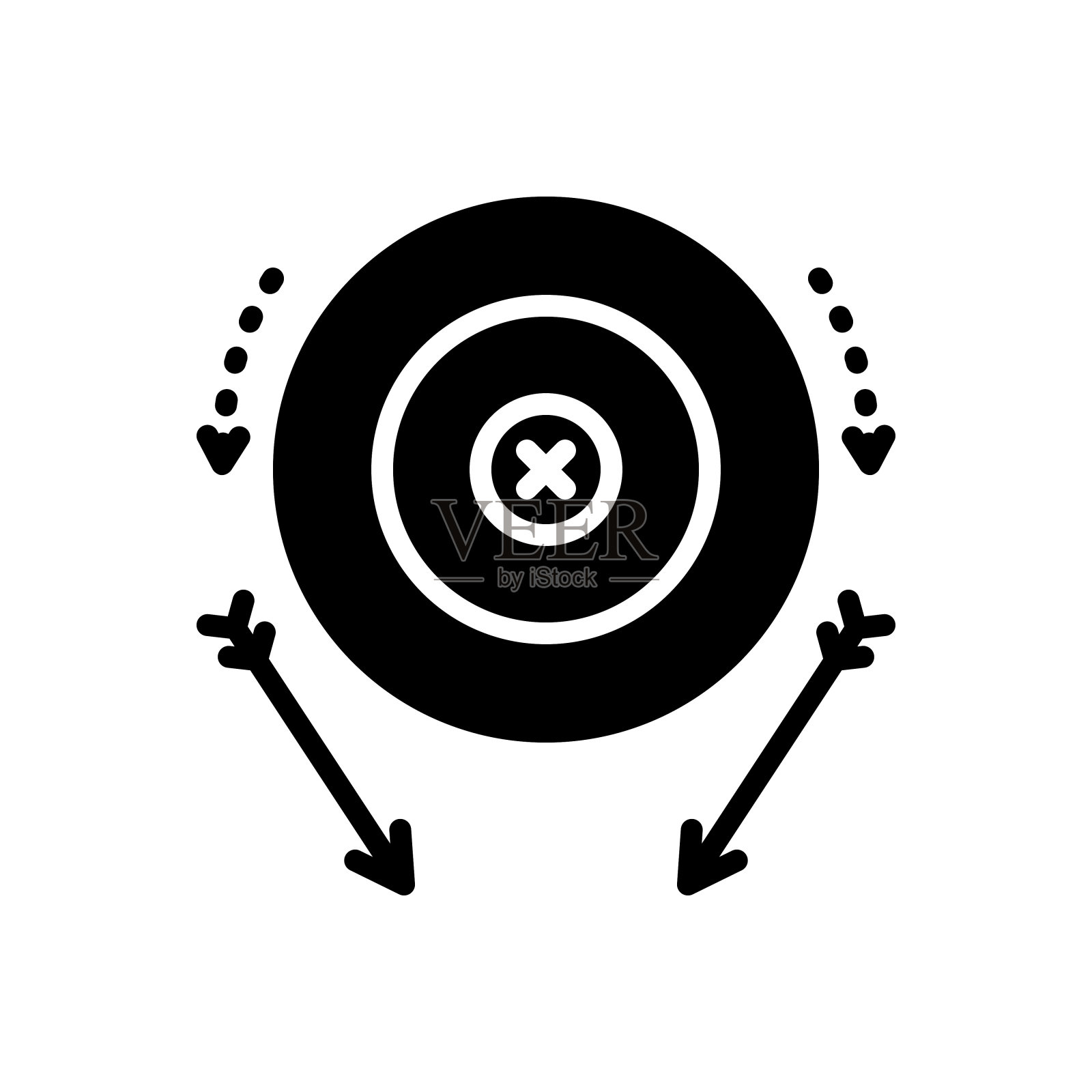 小姐没有目标插画图片素材