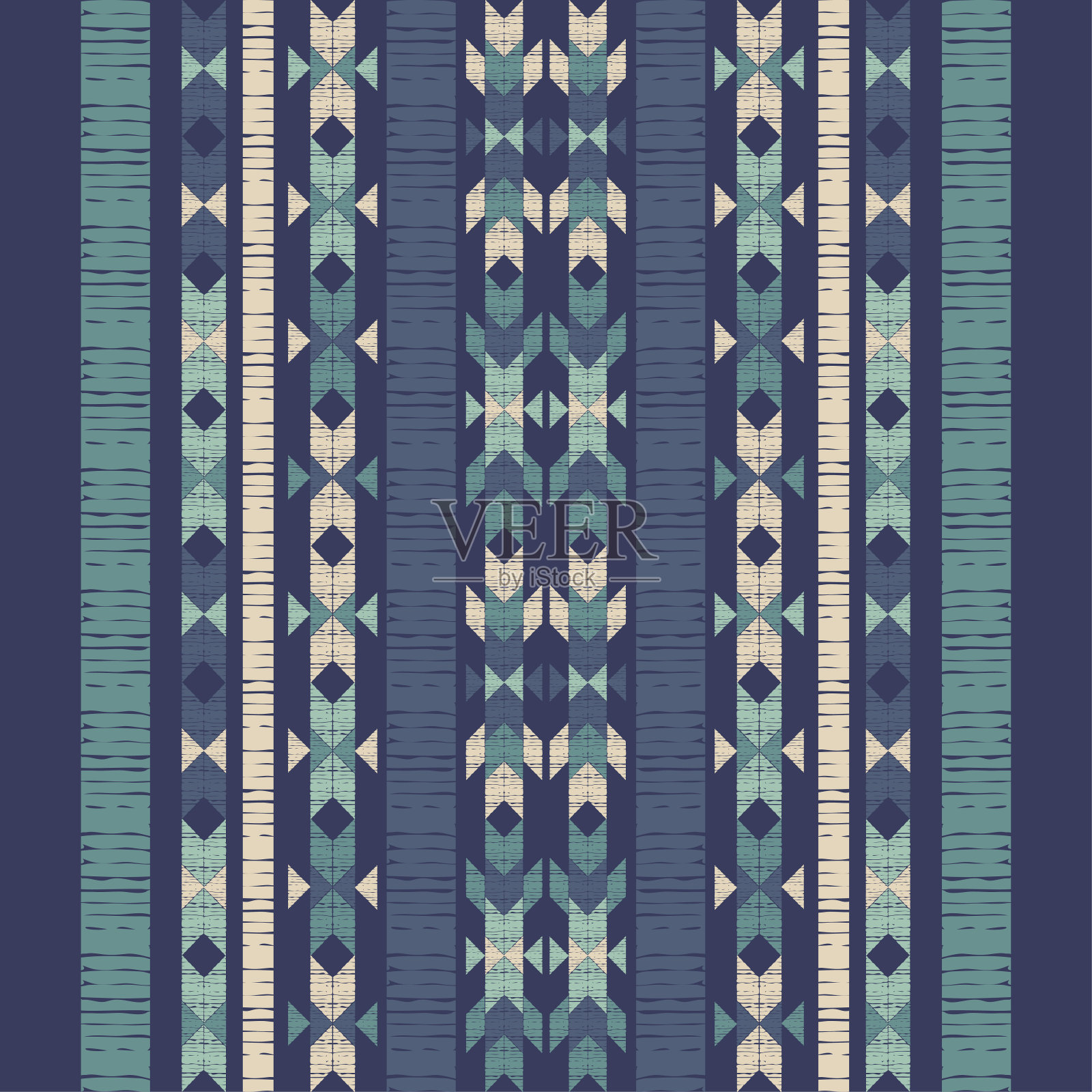 墨西哥的格子。无缝模式。设计与手动孵育。插画图片素材