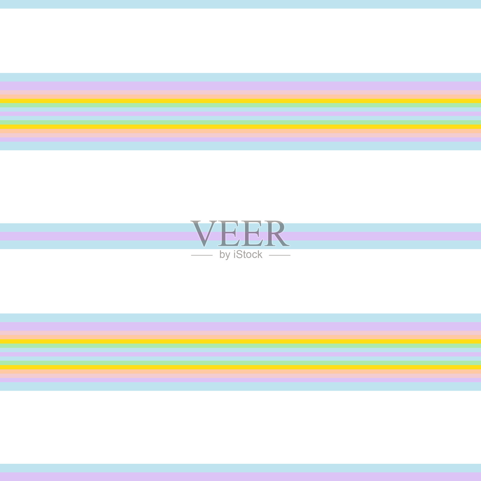 彩虹条纹无缝图案背景中插画图片素材