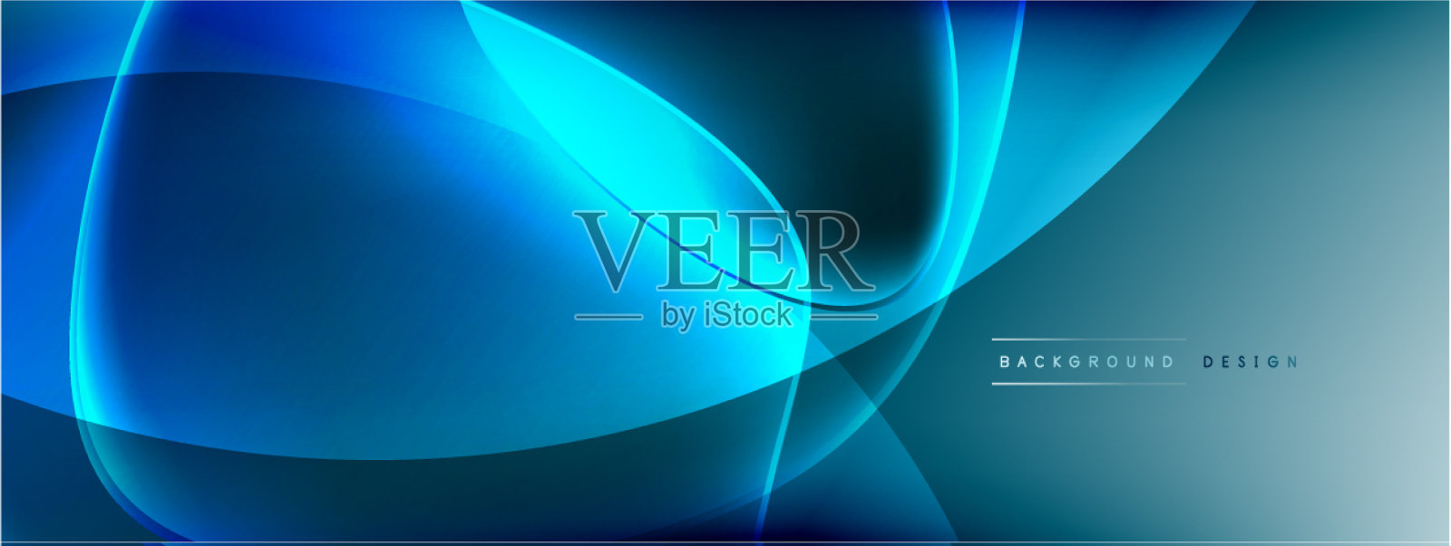 摘要背景-液体气泡的形状插画图片素材