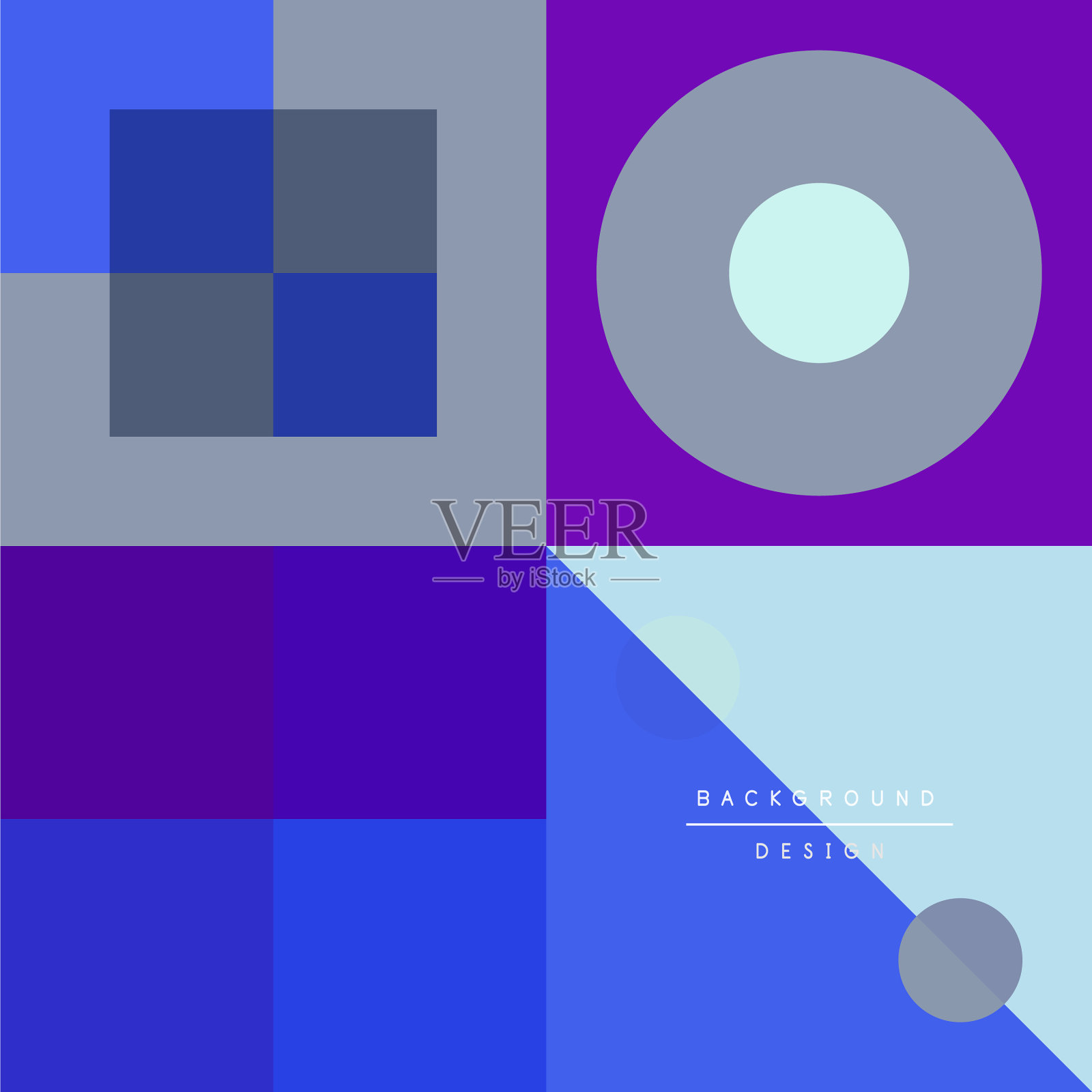 带有圆形的新孟菲斯几何图案插画图片素材