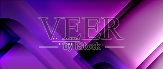 几何抽象背景与线条插画图片素材