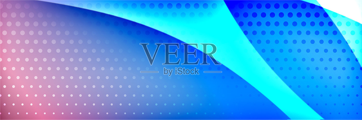 流体梯度霓虹彩色波抽象插画图片素材