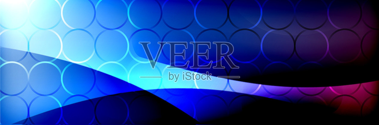 流体梯度霓虹彩色波抽象插画图片素材